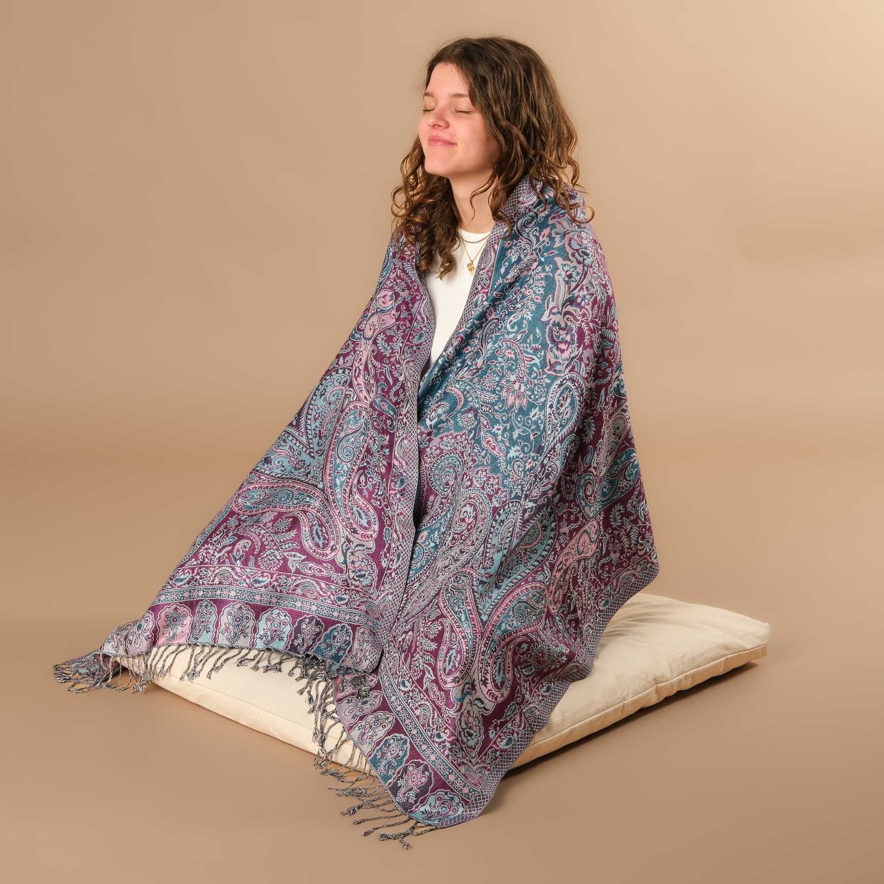 Scialle da meditazione in viscosa Aureli