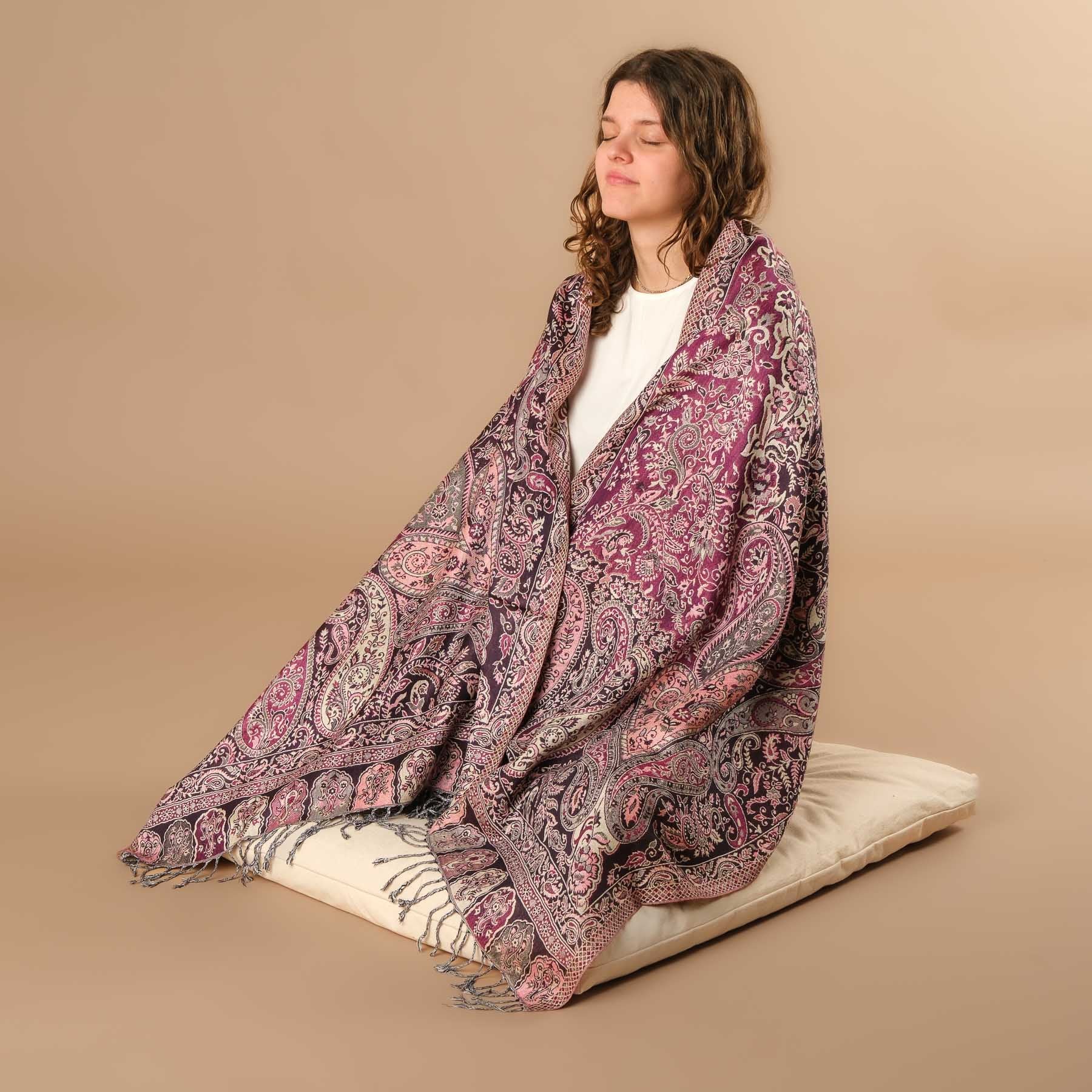 Sciarpa da meditazione in viscosa Heart