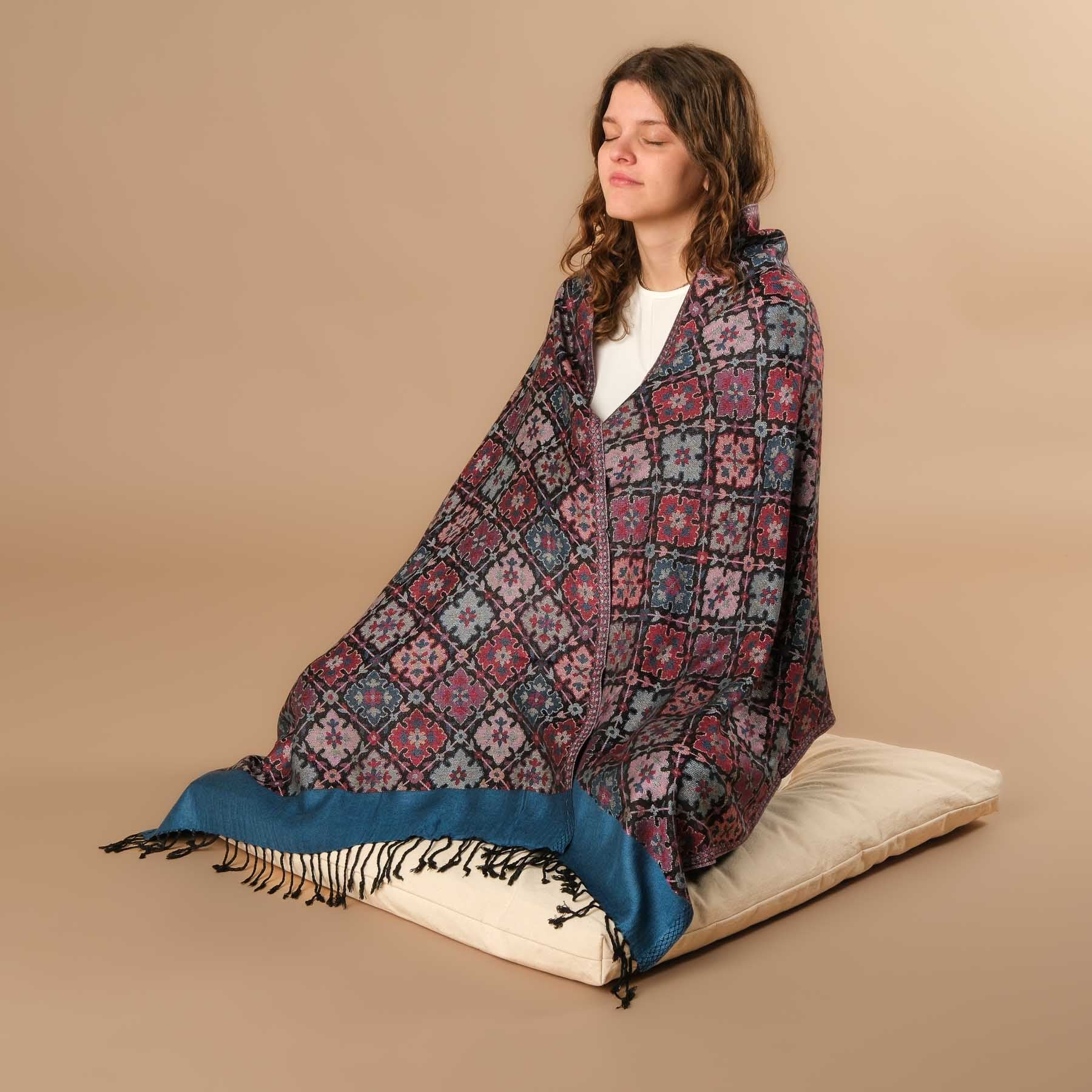 Scialle da meditazione in viscosa Lena