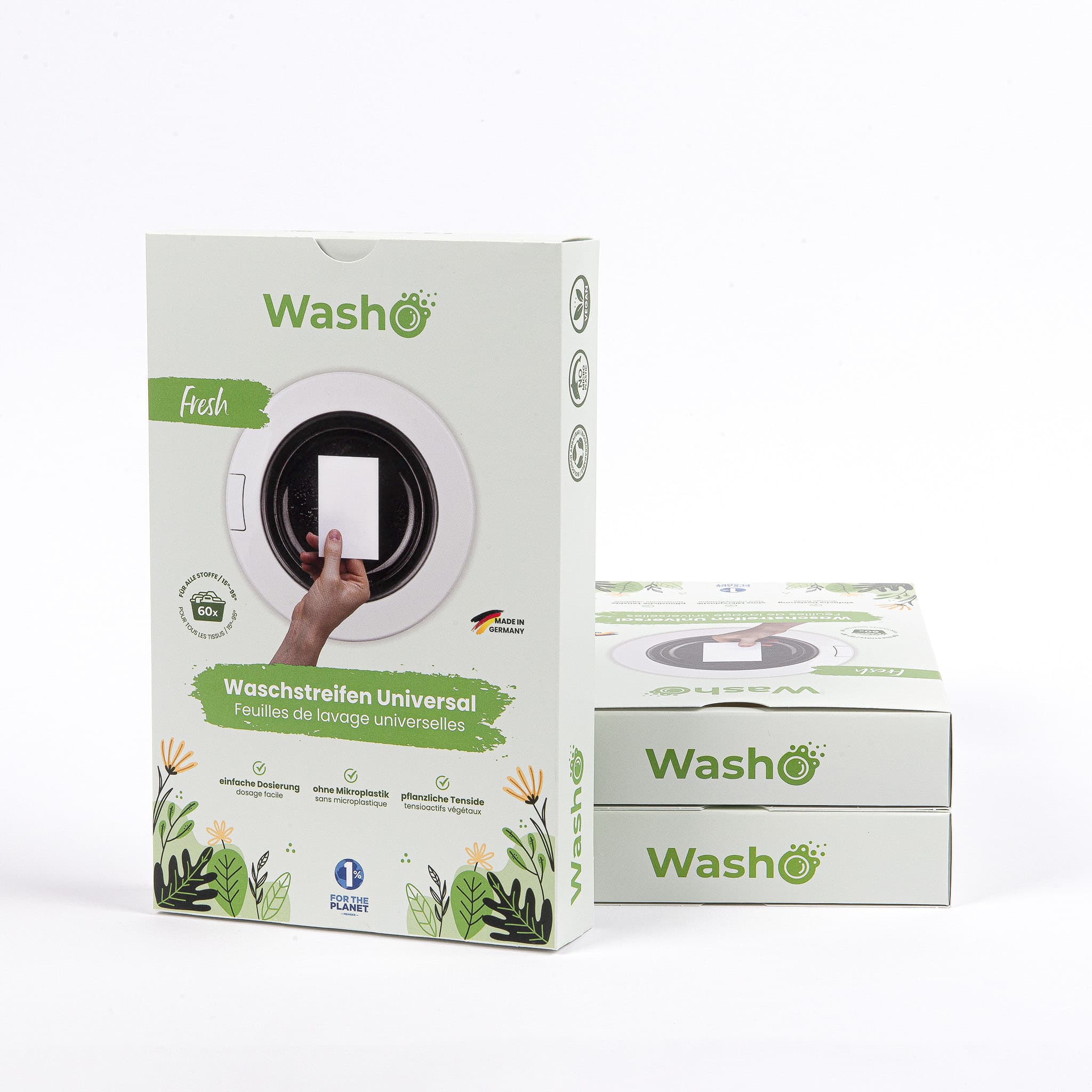 Washo strisce lavanti ecologiche Fresh Breeze set da 3