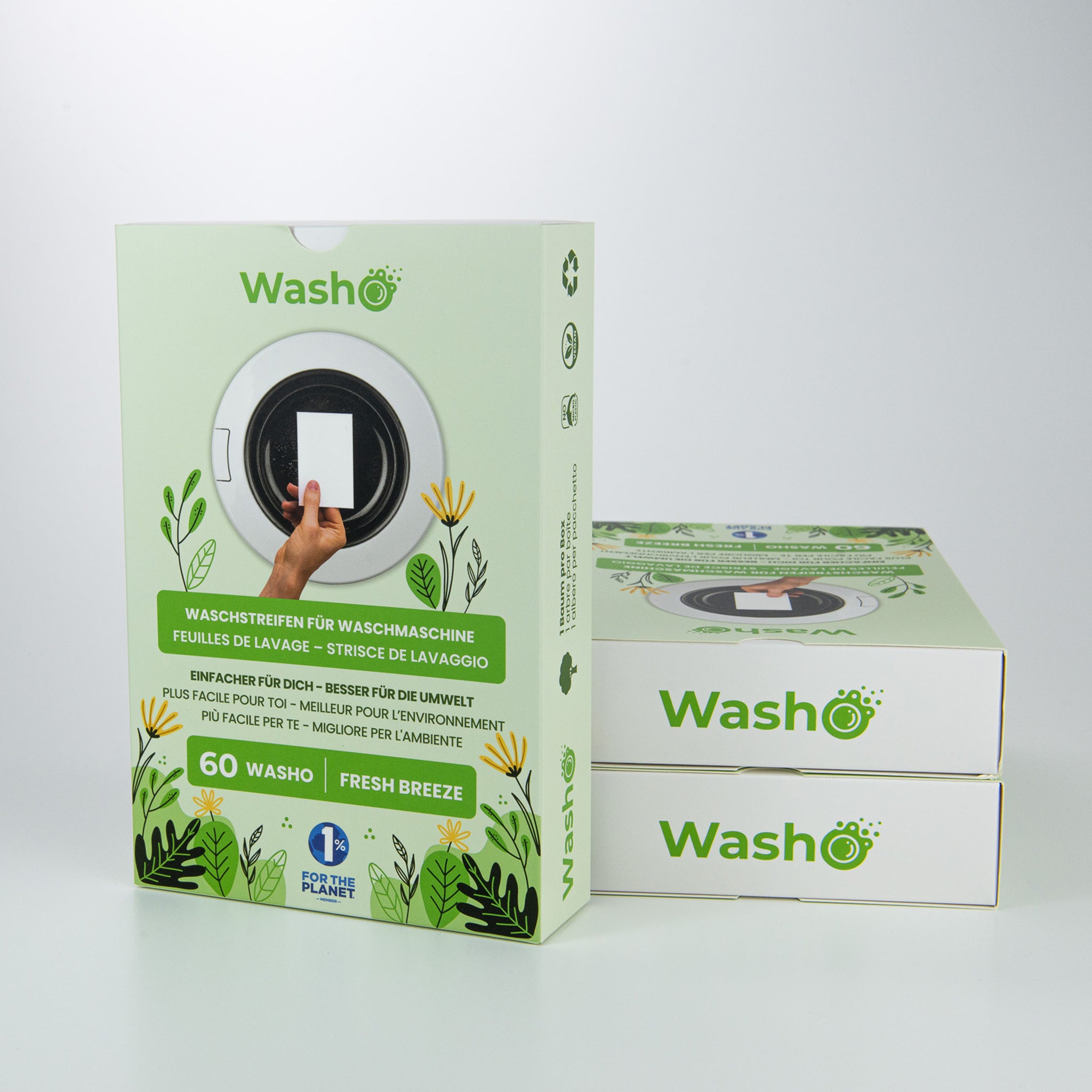 Washo strisce lavanti ecologiche Fresh Breeze set da 3