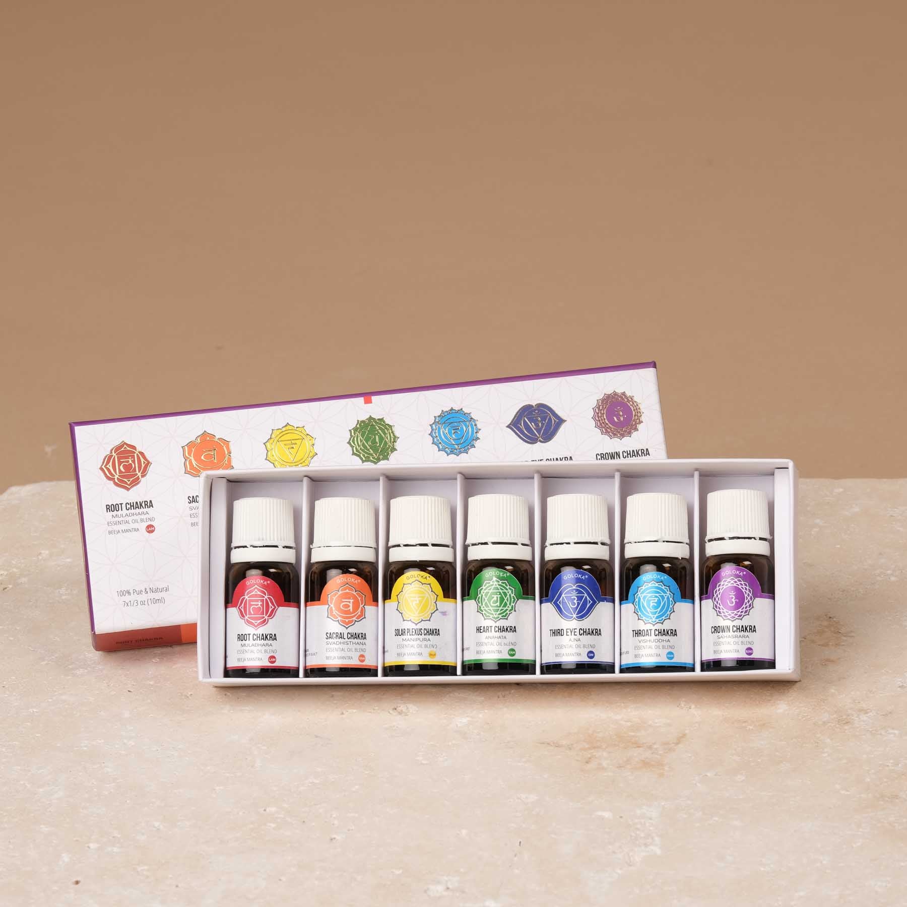 Set di miscele di oli Goloka 7 Chakras