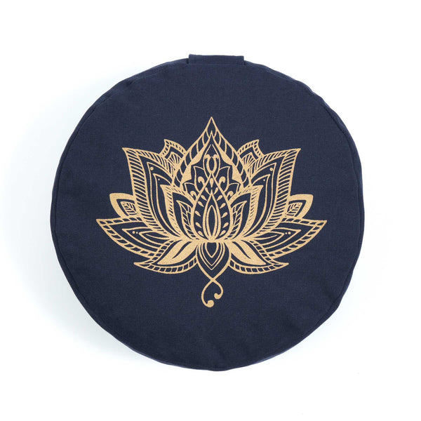 Yogi & Yogini Cuscino meditazione nero simboli chakra e OM –  clorophilla-shop