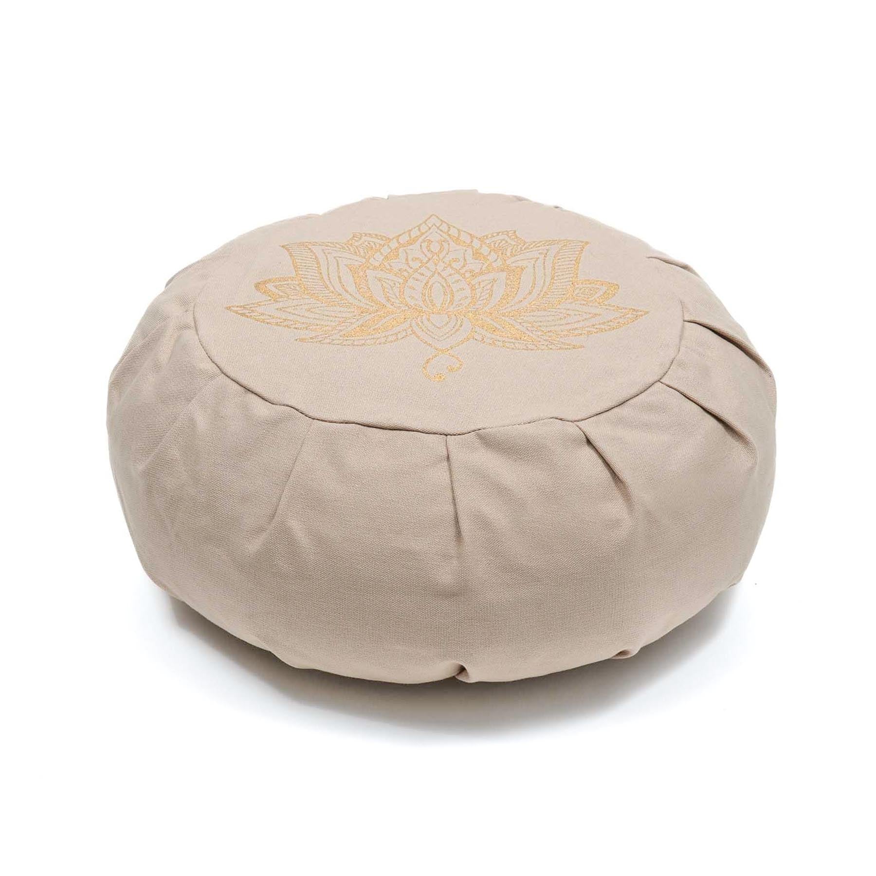 Cuscino da meditazione Zafu Lotus sabbia