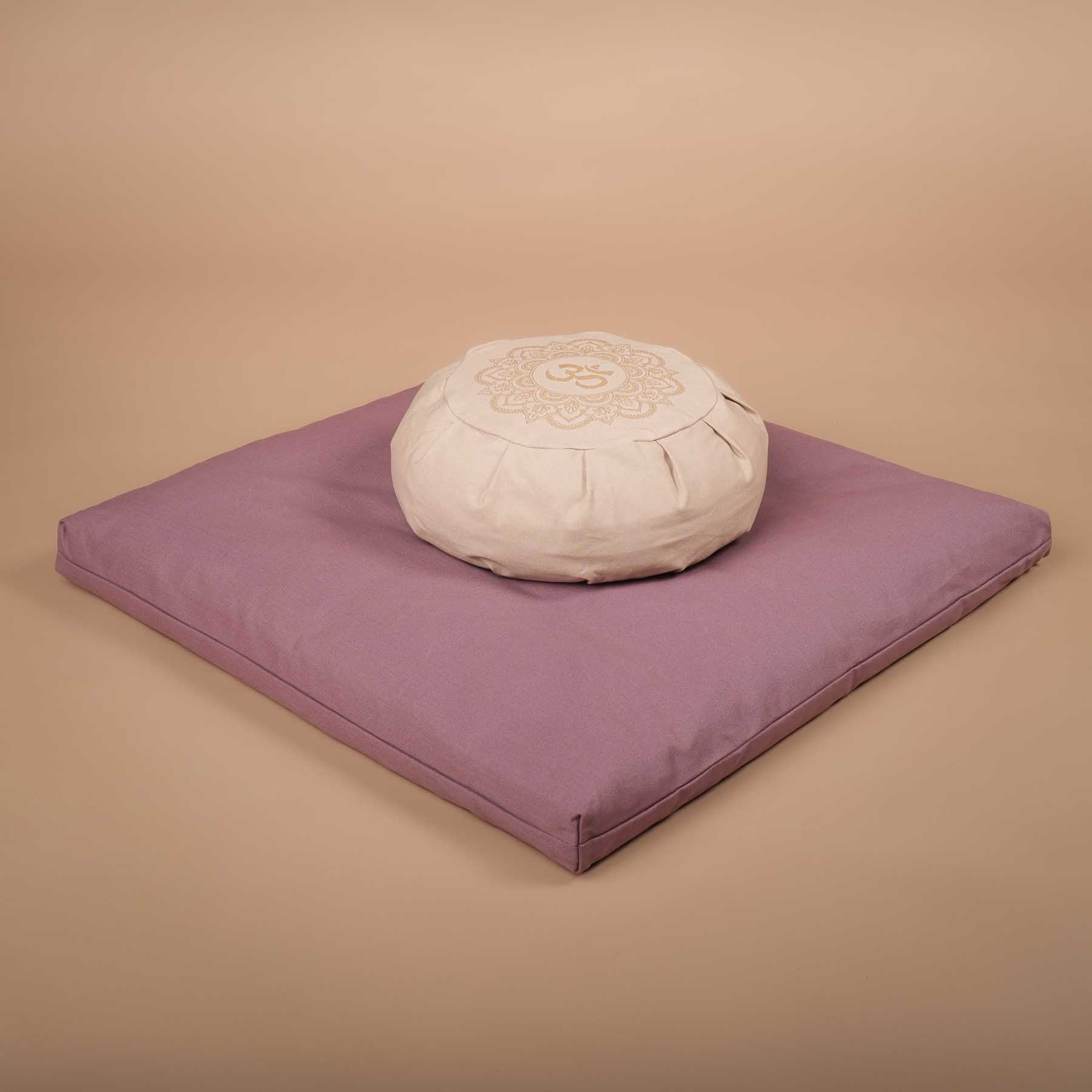 Tappetino da meditazione Zabuton tappetino da meditazione in cotone lavanda