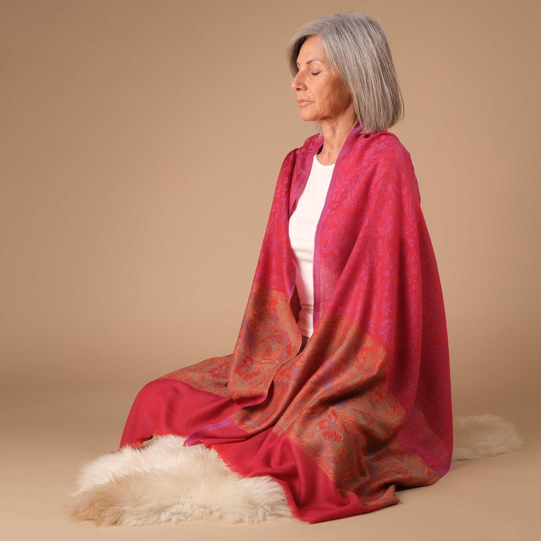 Sciarpa da meditazione in lana fine Cupido