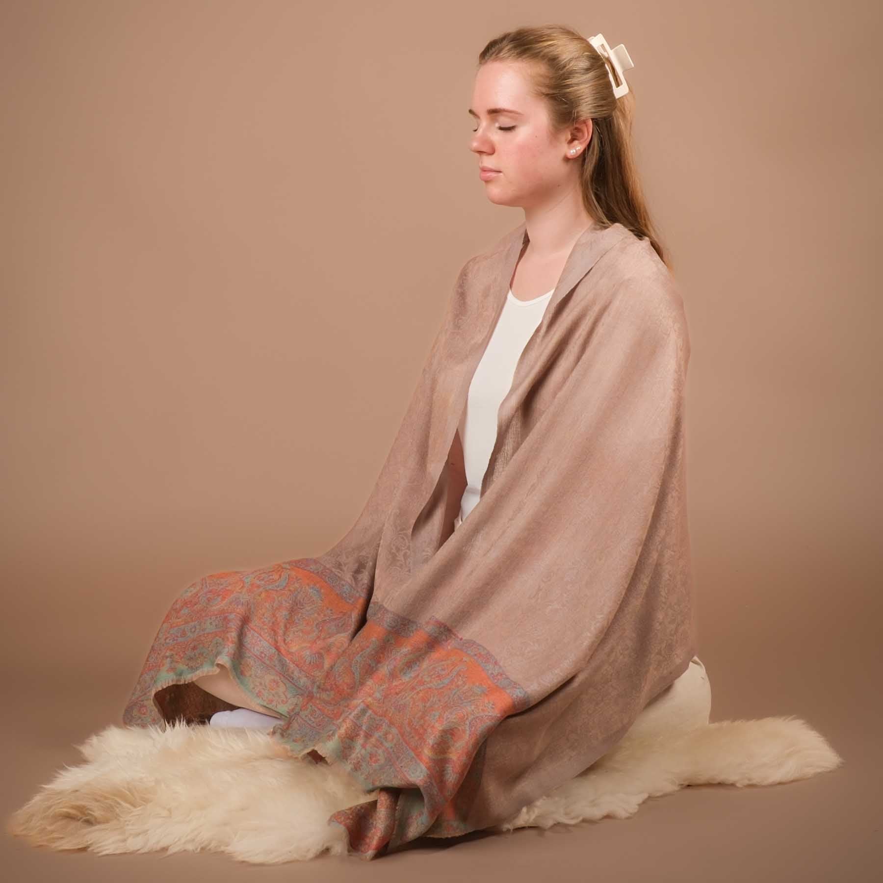 Scialle da meditazione Stabilità della lana fine