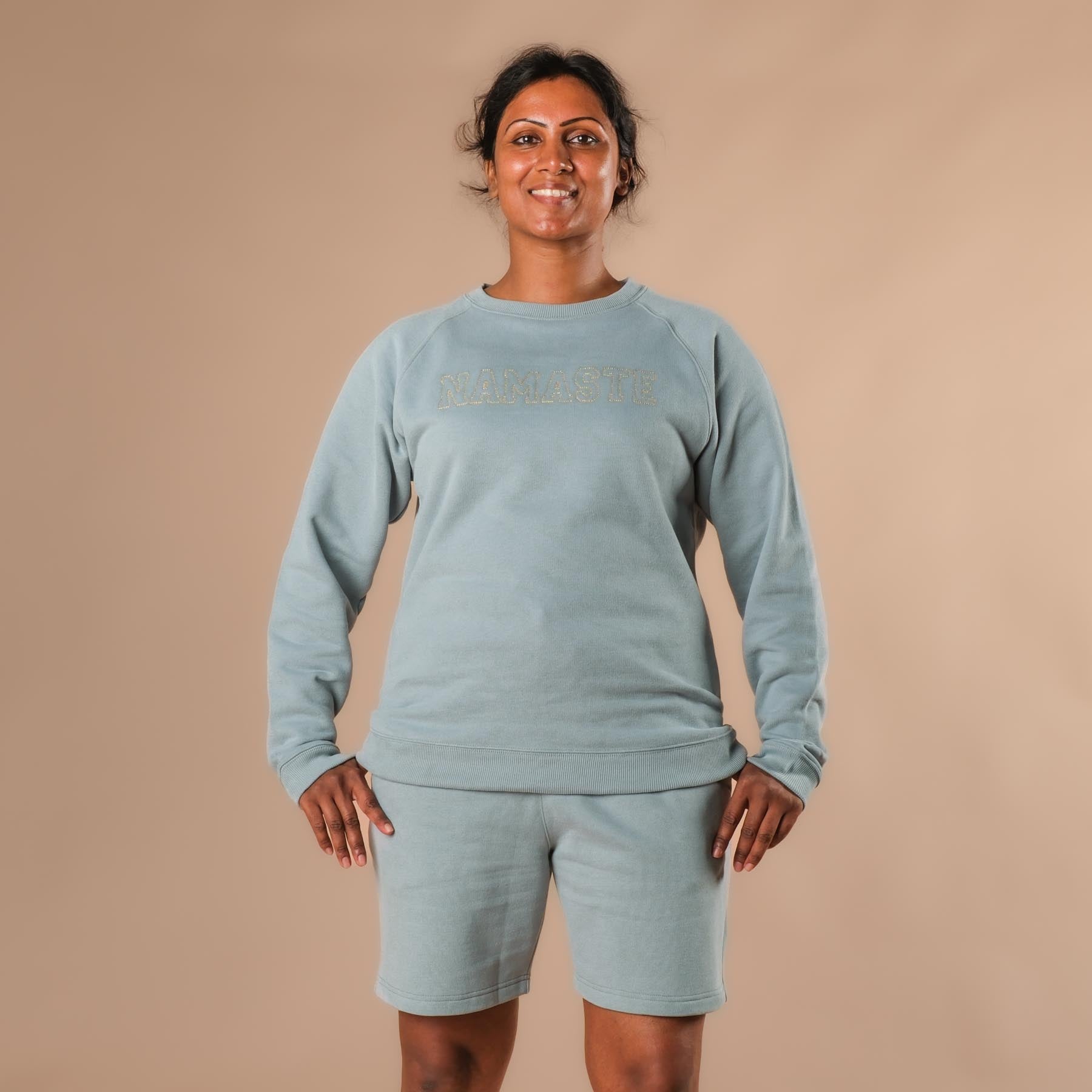 Maglione yoga Namaste menta