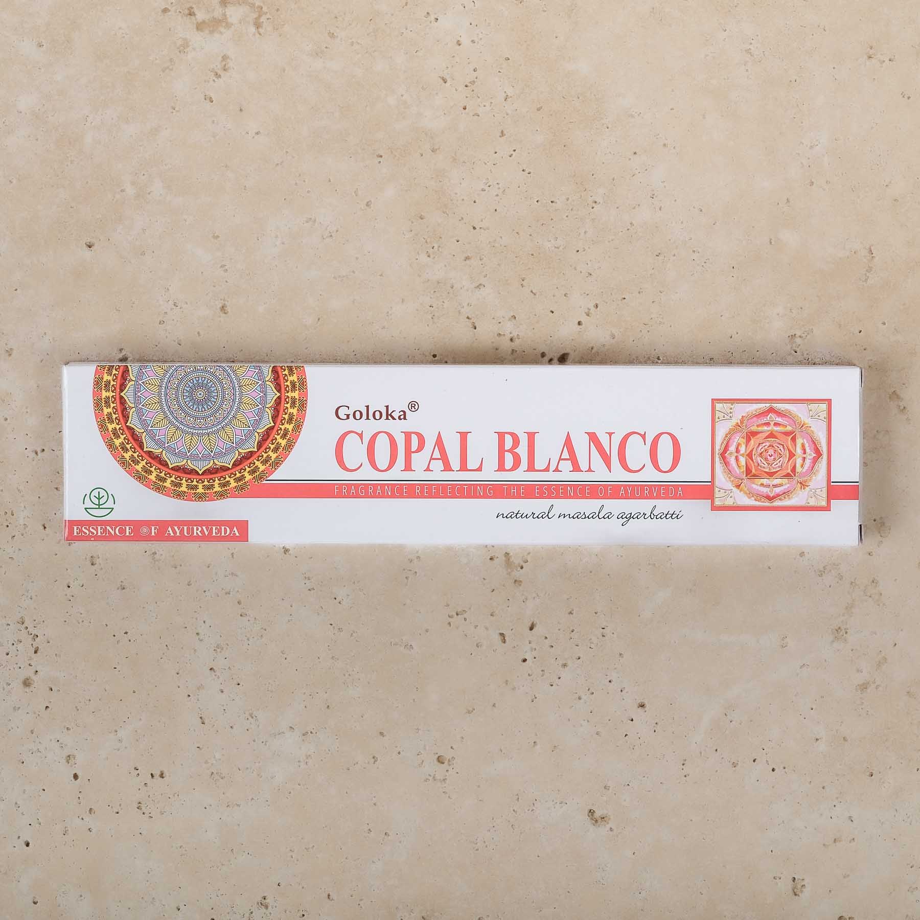 Bastoncini d'incenso Copal Blanco Goloka