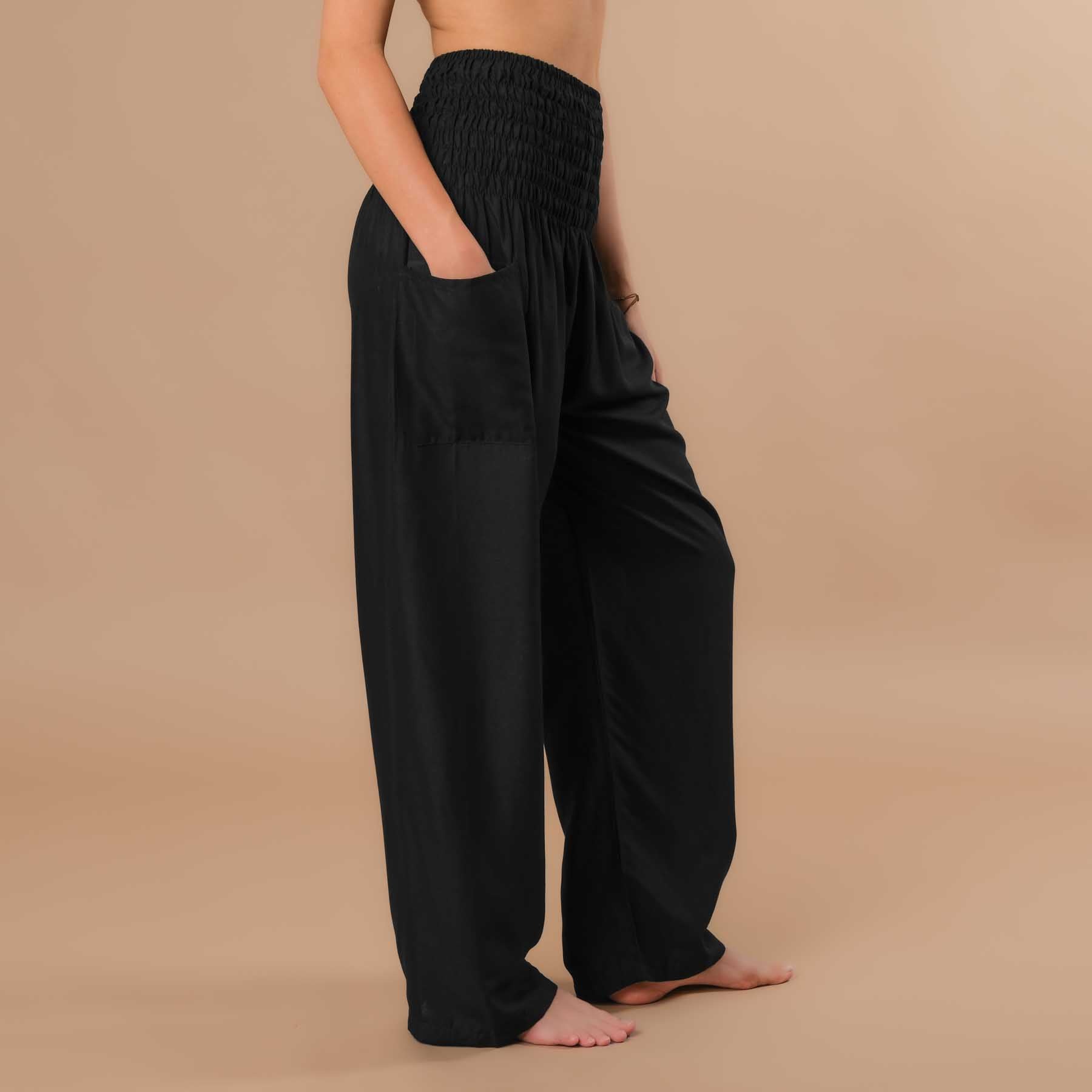 Pantaloni estivi Palazzo uni nero