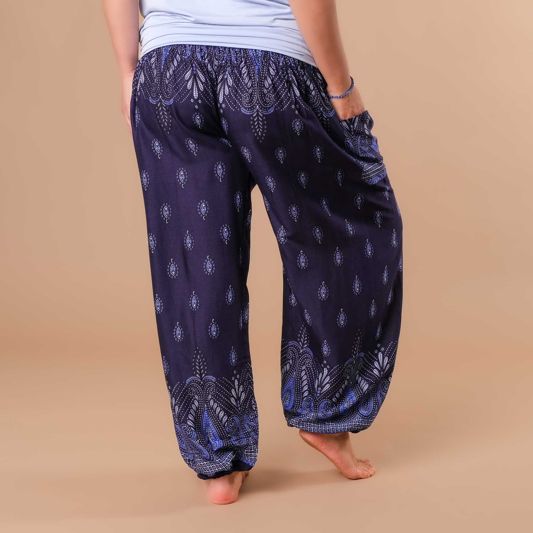 Pantaloni harem da yoga Bliss navy