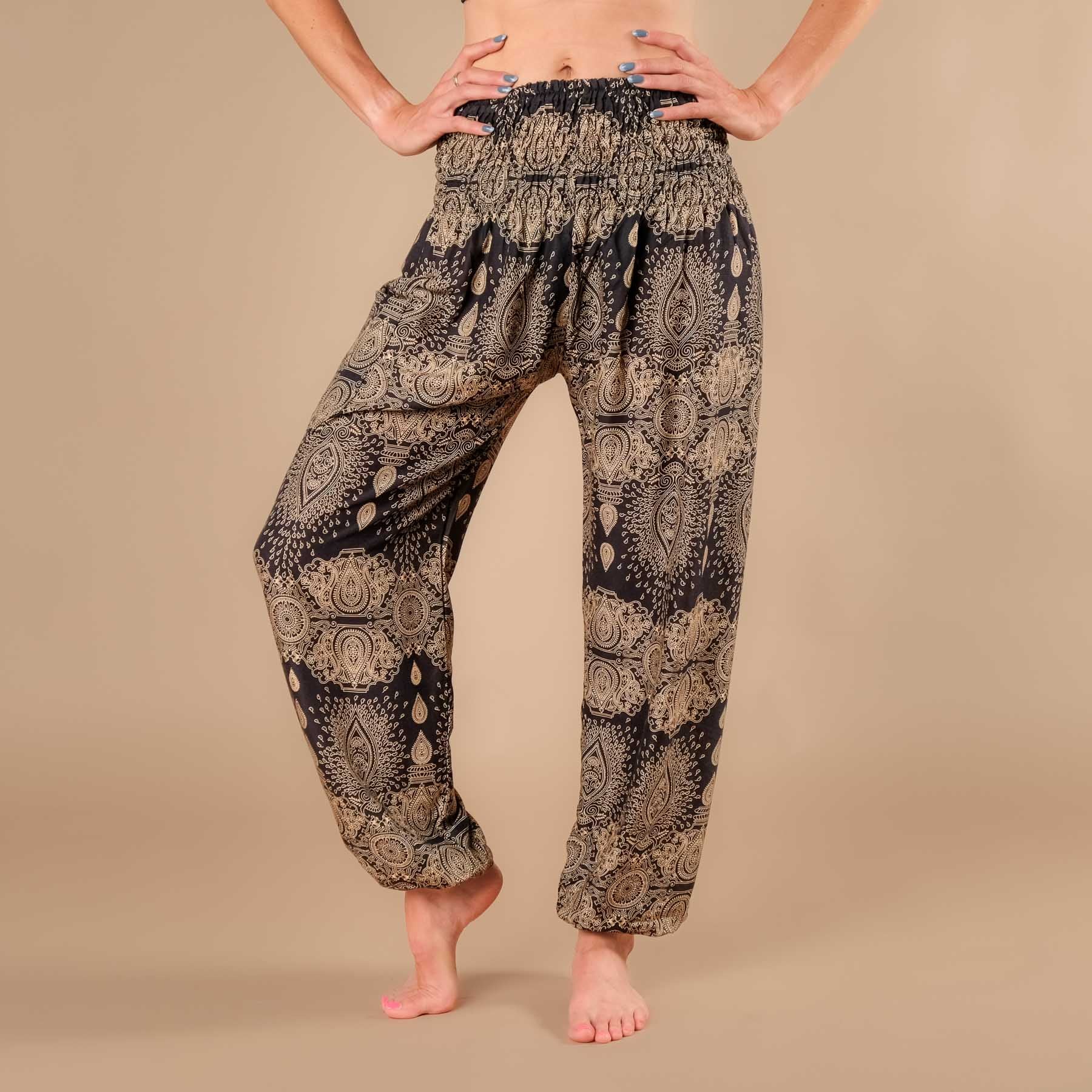 Pantaloni harem yoga Dream neri