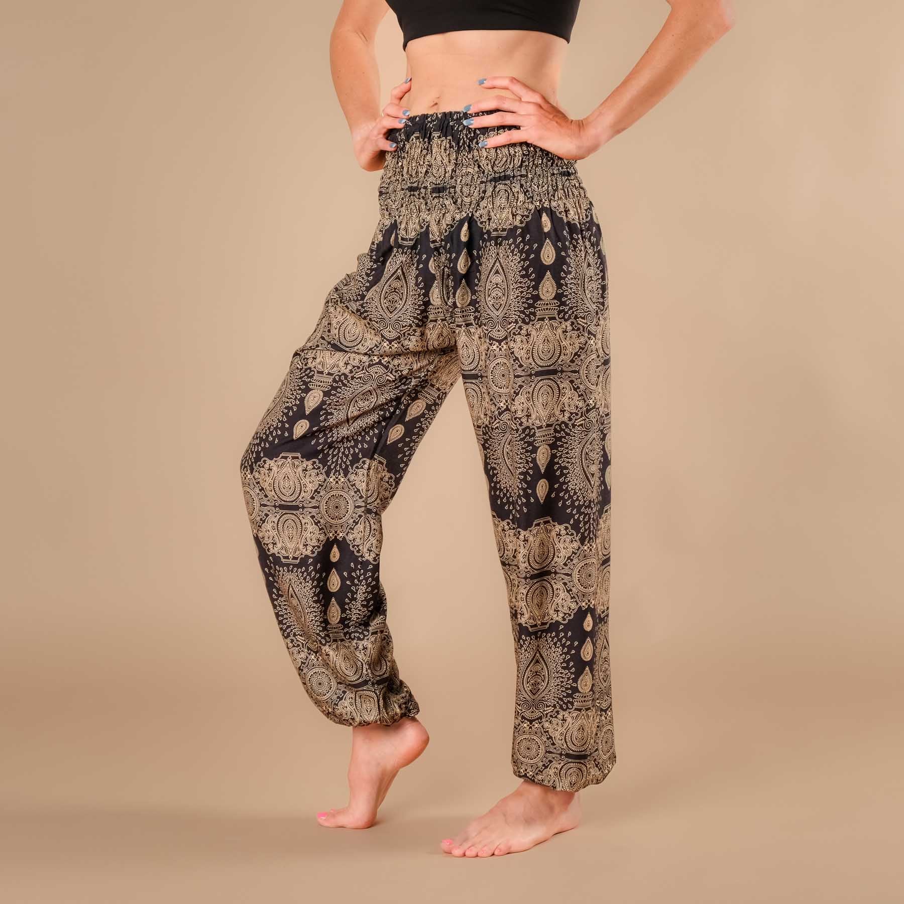 Pantaloni harem yoga Dream neri