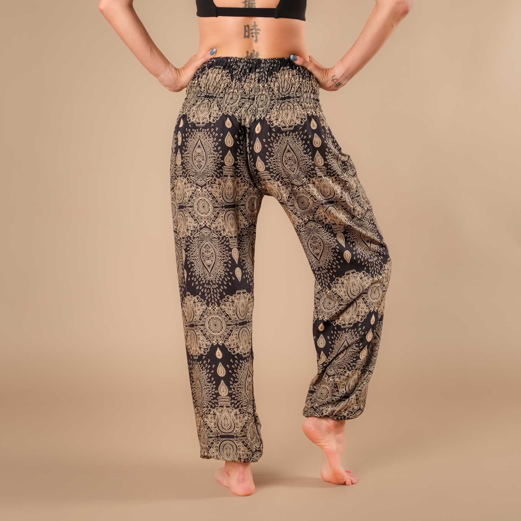 Pantaloni harem yoga Dream neri