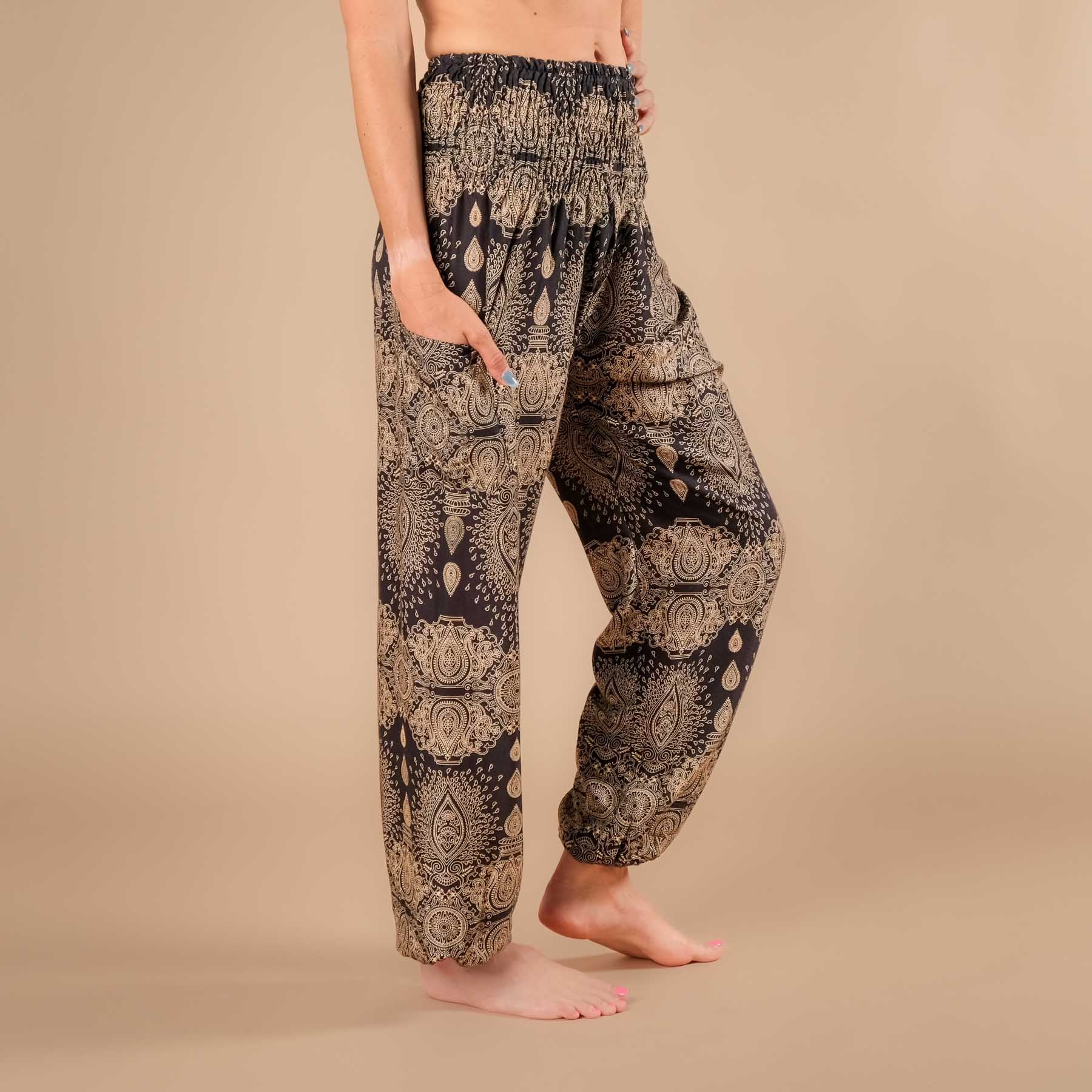 Pantaloni harem yoga Dream neri