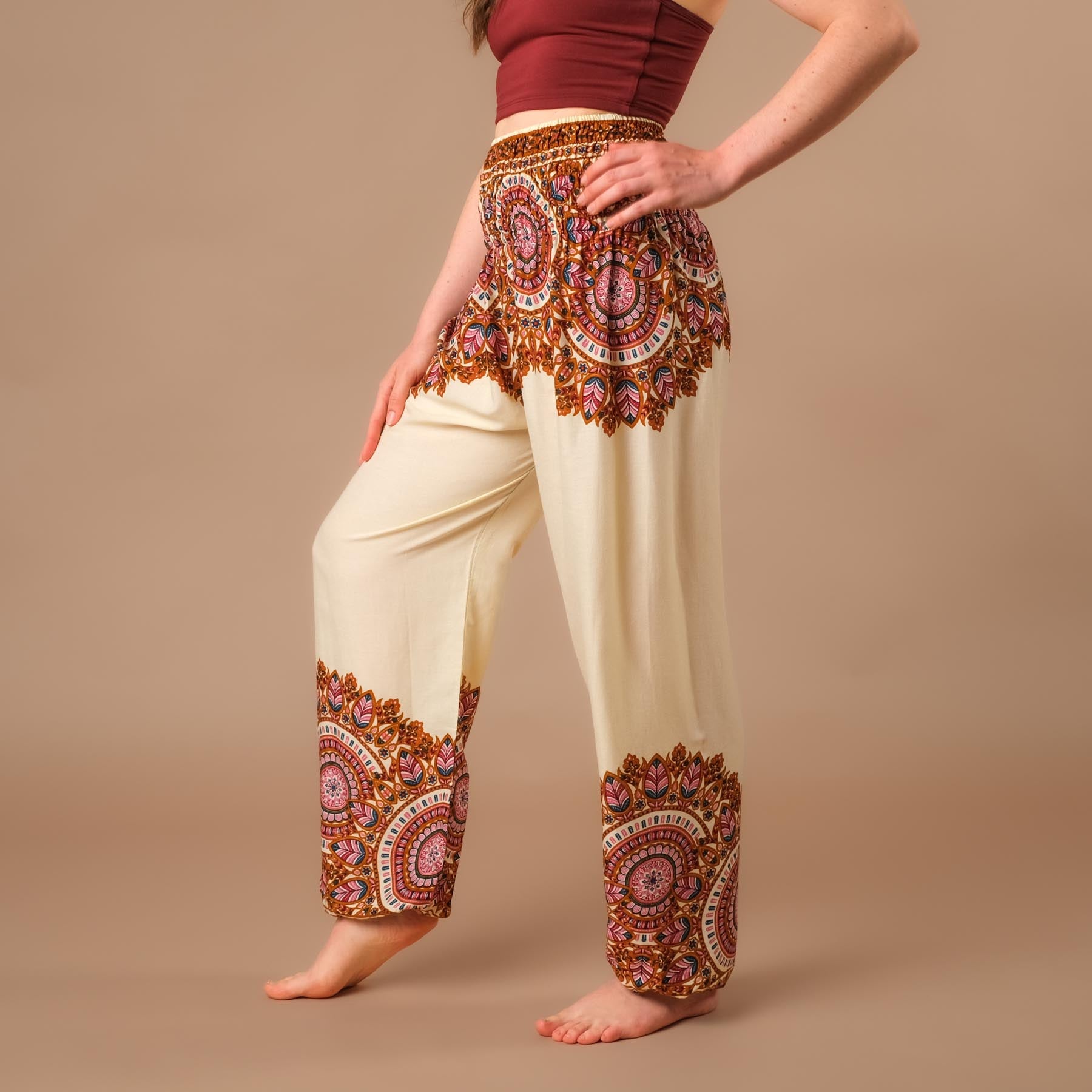 Pantaloni harem yoga Jaipur Boho Pants ecru