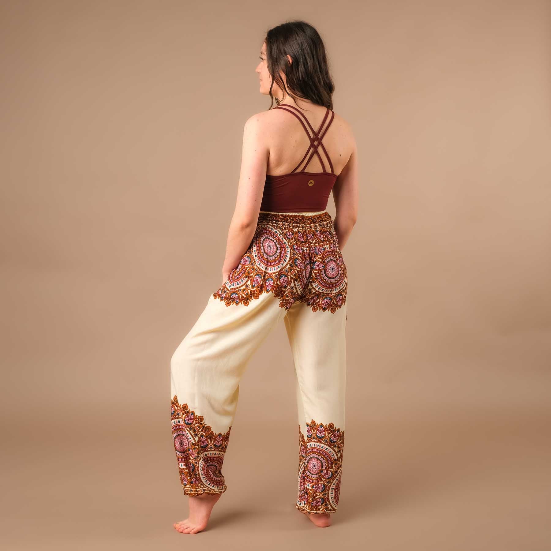 Pantaloni harem yoga Jaipur Boho Pants ecru