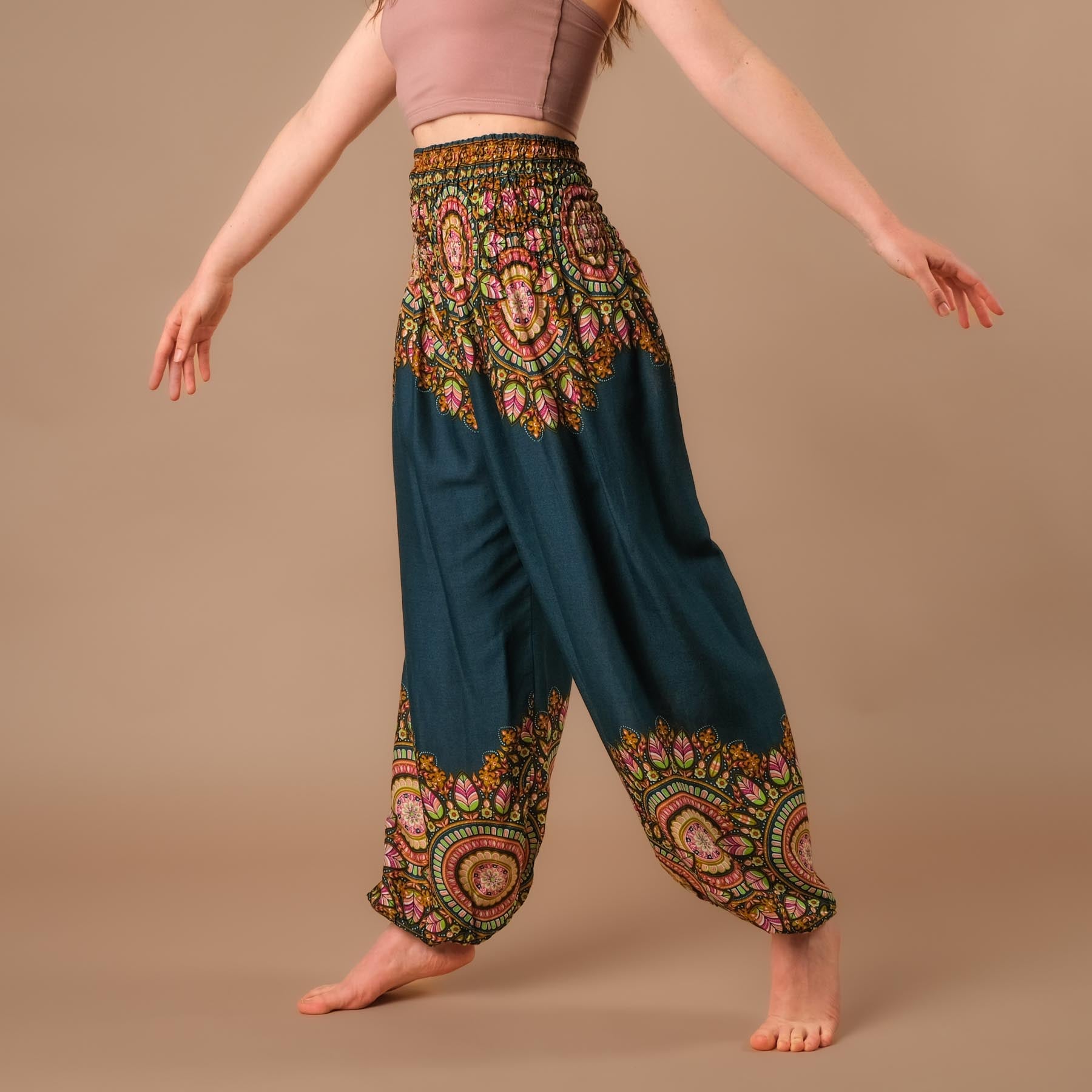 Pantaloni harem yoga Jaipur Boho Pants benzina