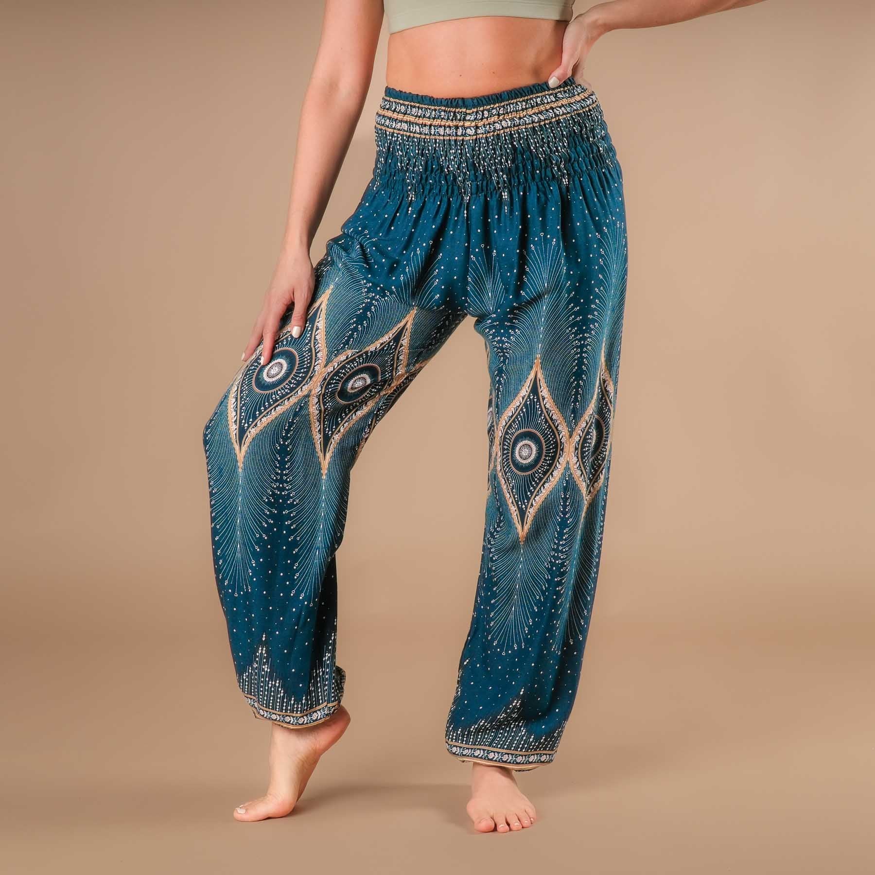 Yoga Harem Pantaloni Boho Pantaloni Oriente benzina