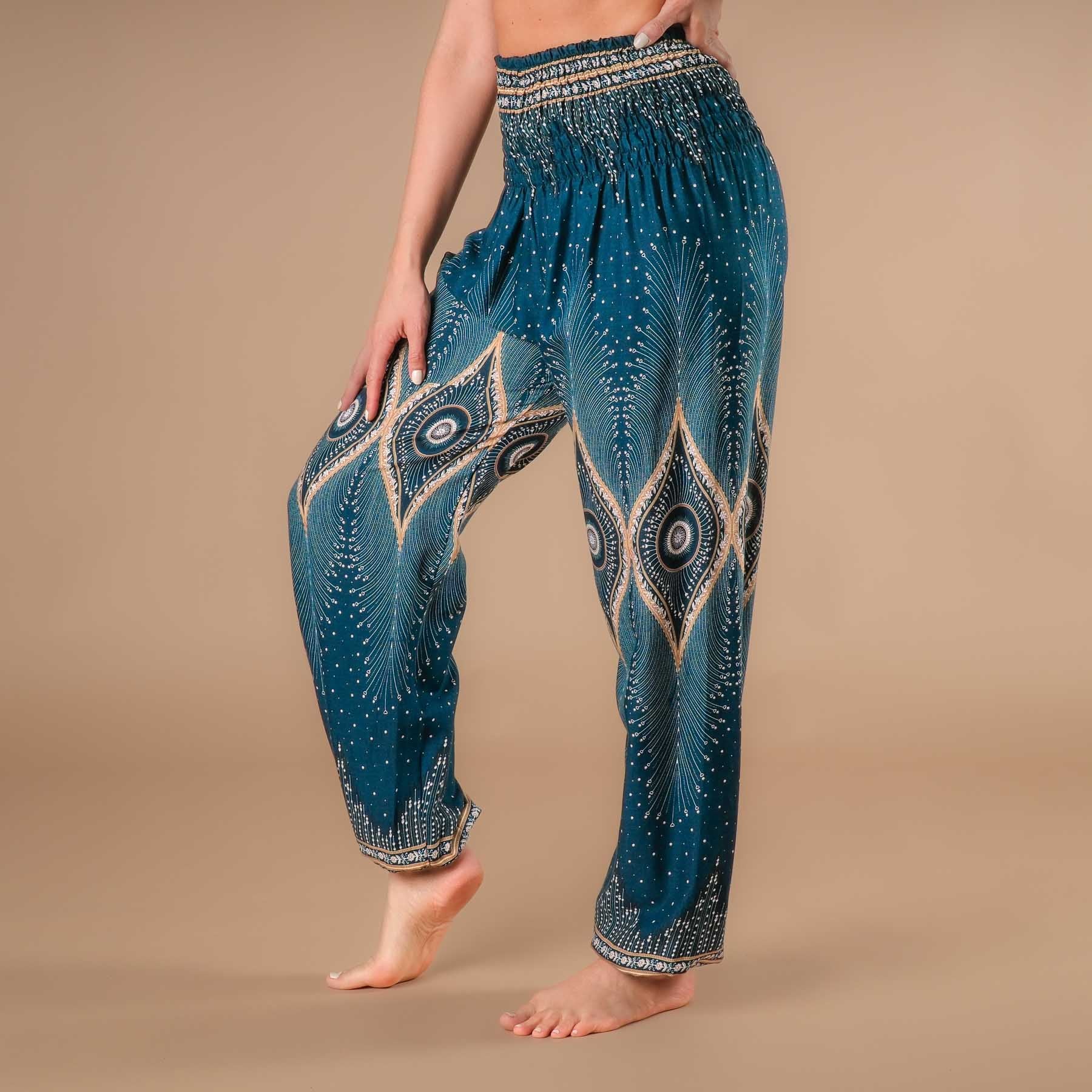 Yoga Harem Pantaloni Boho Pantaloni Oriente benzina