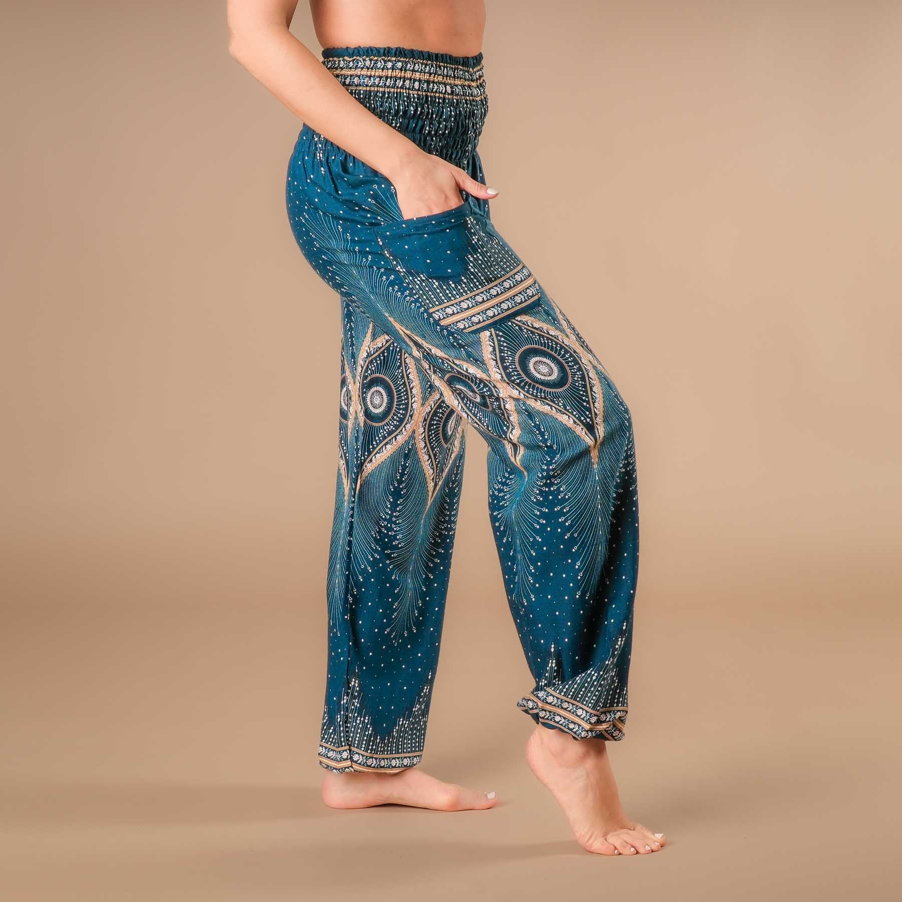 Yoga Harem Pantaloni Boho Pantaloni Oriente benzina