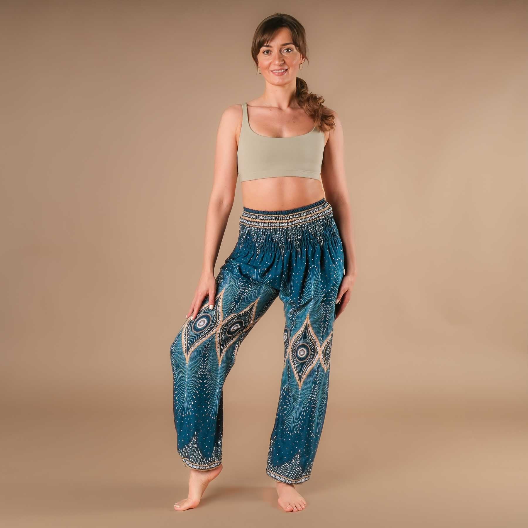 Yoga Harem Pantaloni Boho Pantaloni Oriente benzina