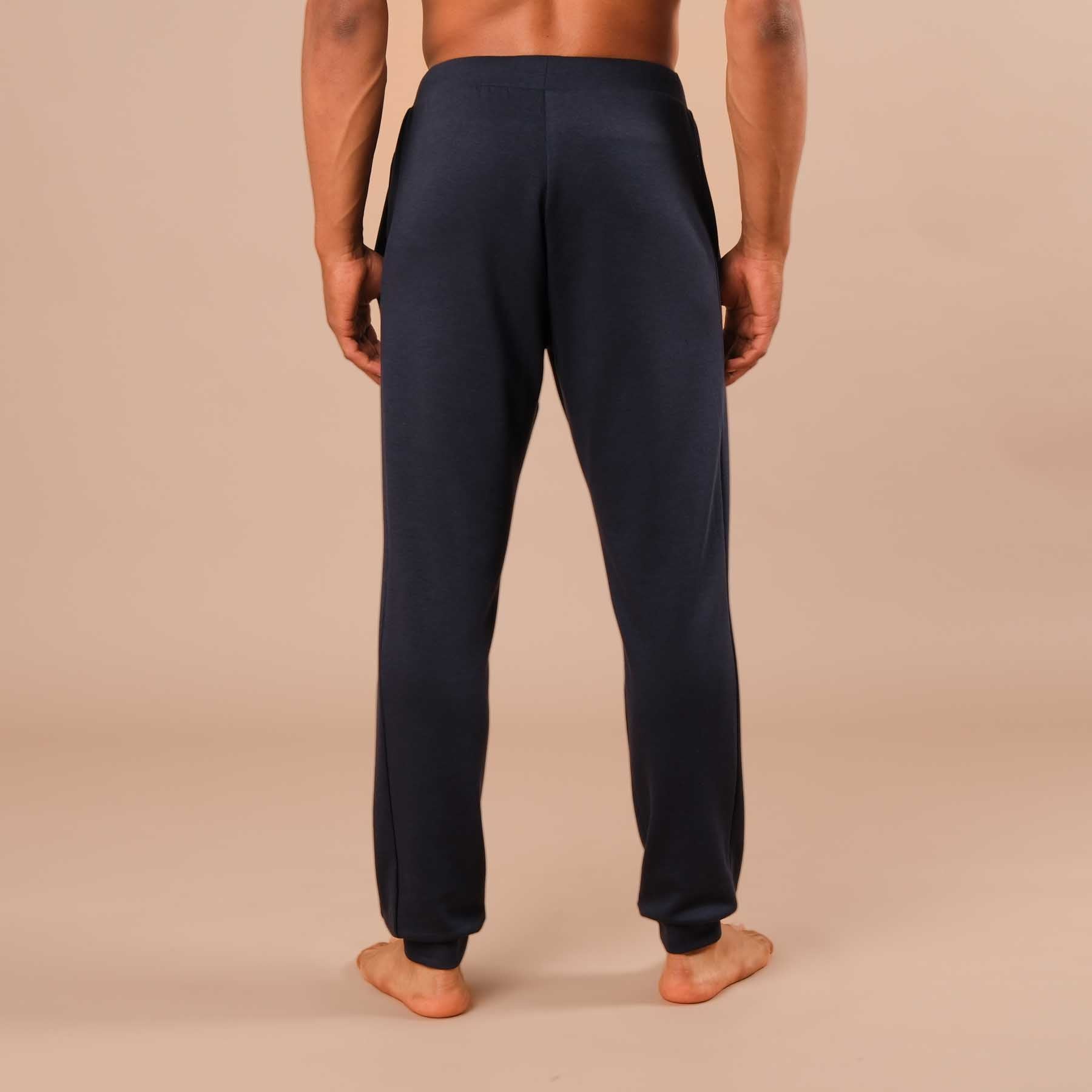 Pantaloni da jogging per lo yoga da uomo, pantaloni della tuta, navy