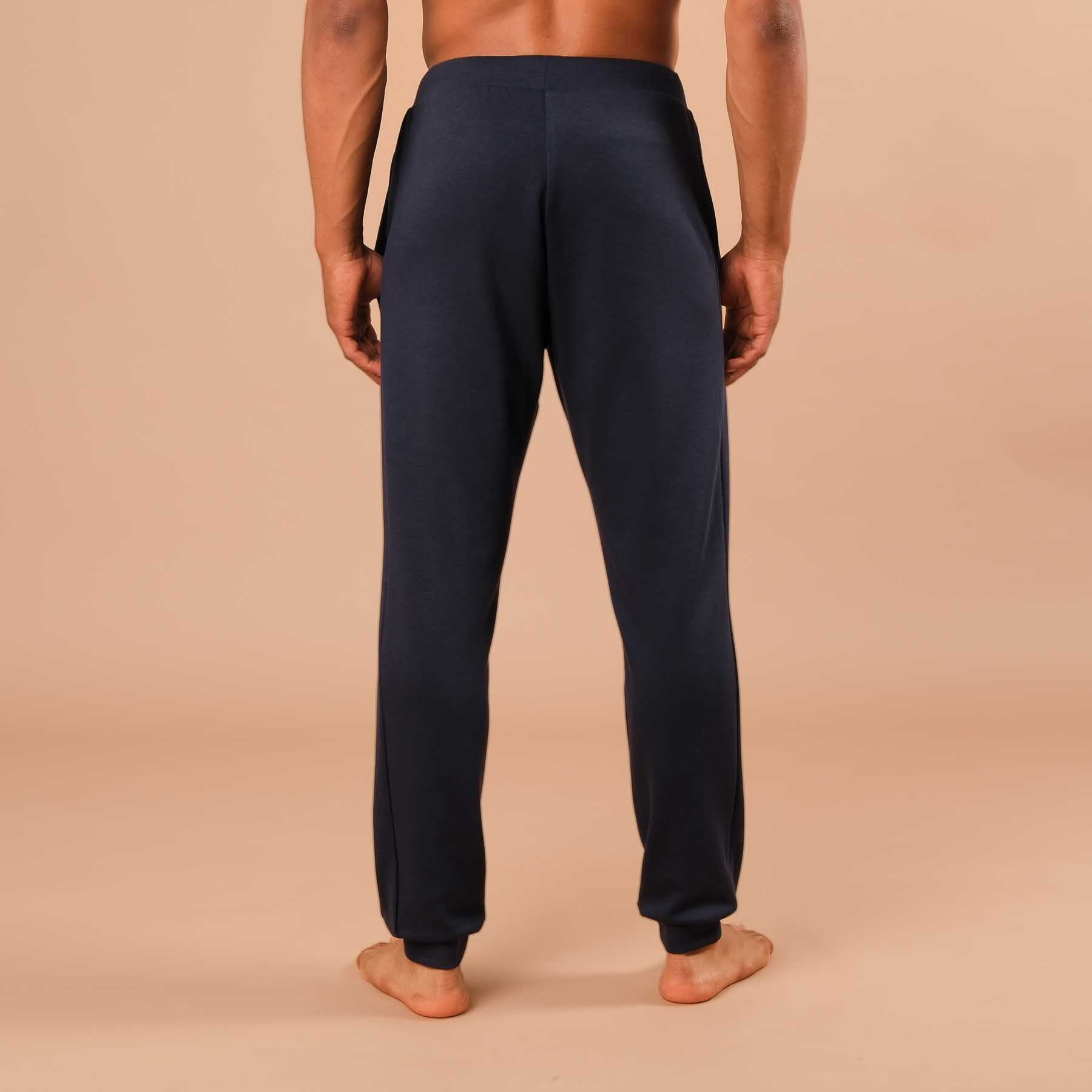 Pantaloni da jogging per lo yoga da uomo, pantaloni della tuta, navy
