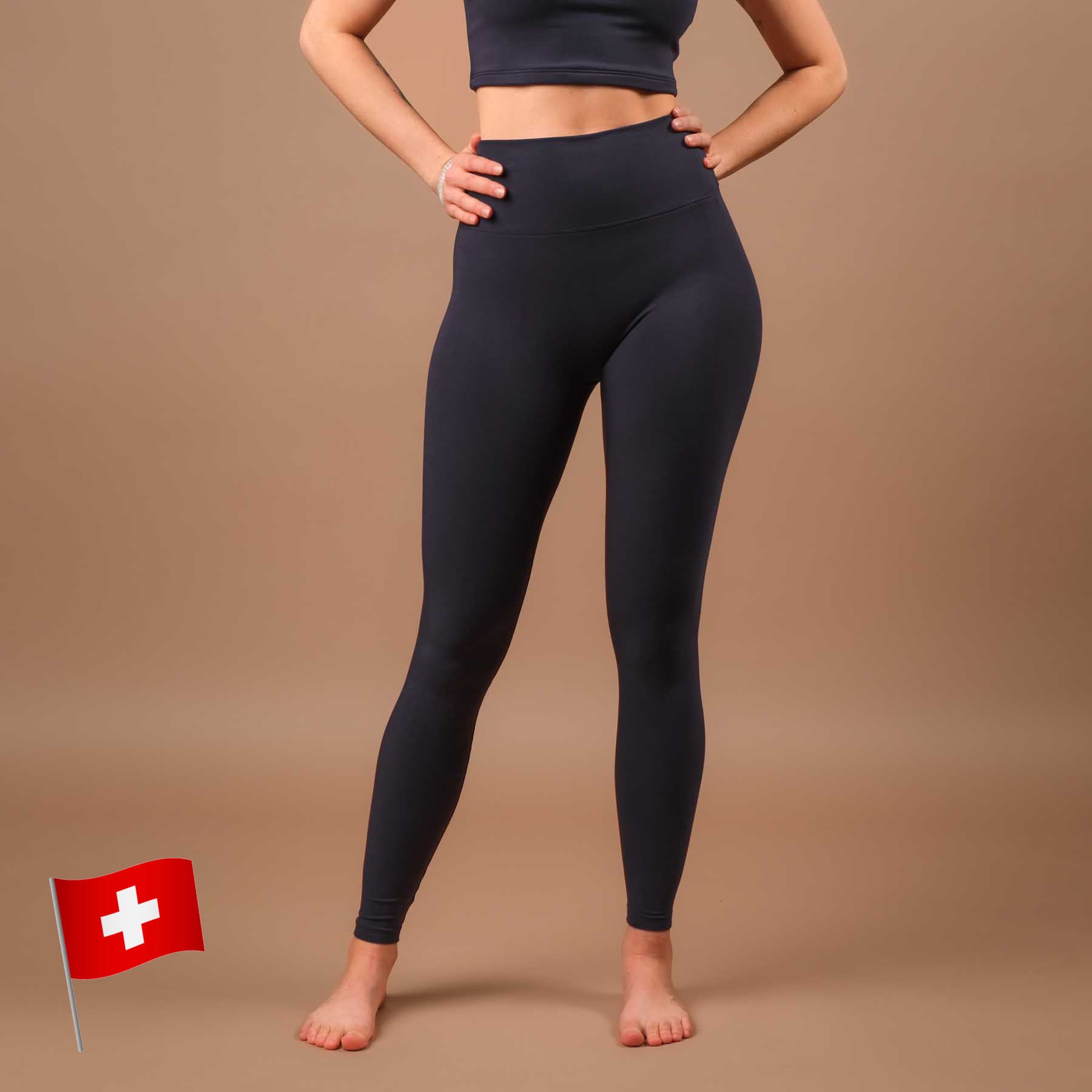 Leggings da yoga sostenibili Comodi, morbidissimi, made in Switzerland