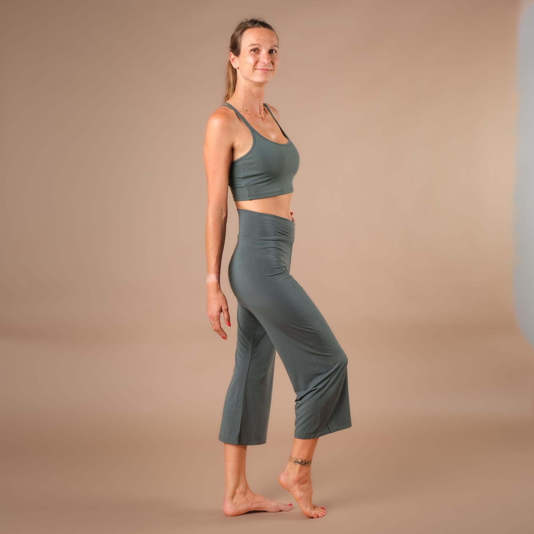 Culotte estiva Yoga Comfy smeraldo