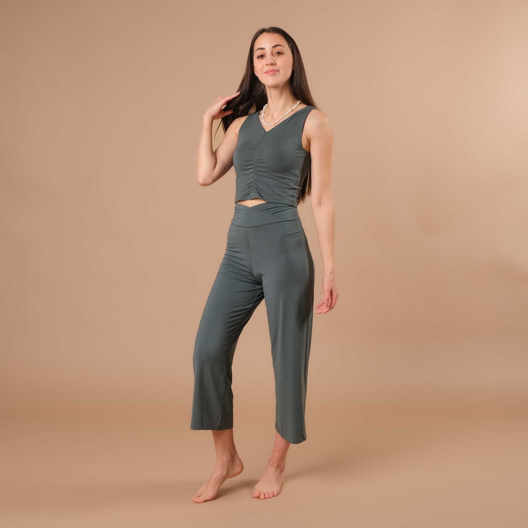 Culotte estiva Yoga Comfy smeraldo