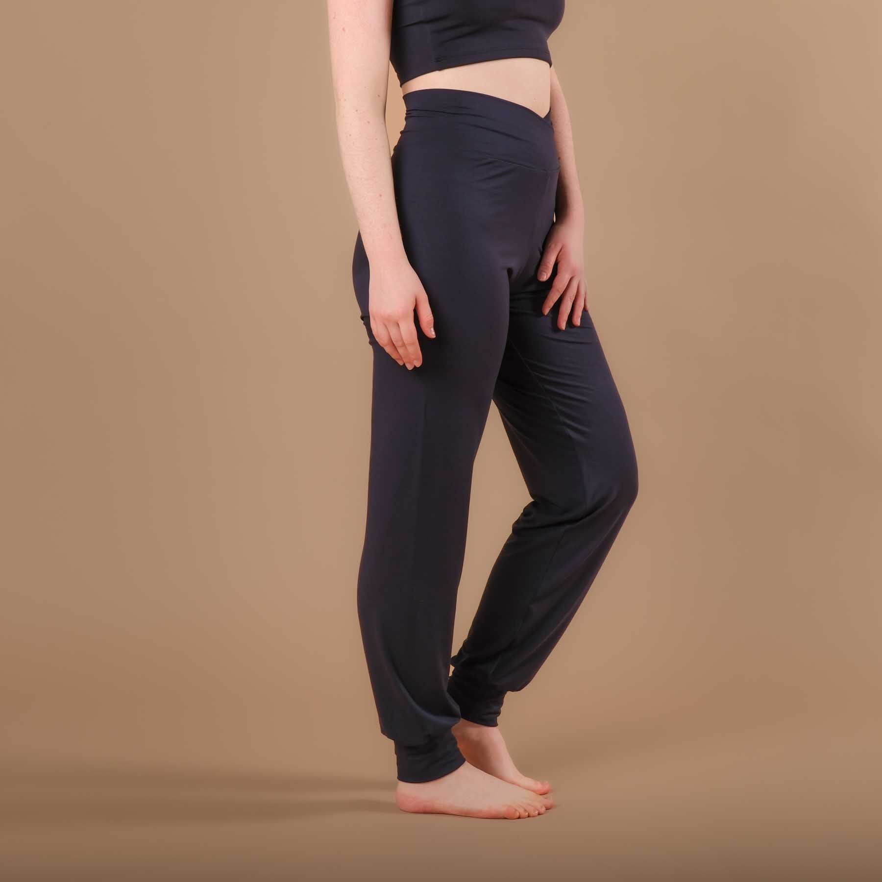 Pantaloni yoga Viki pantaloni larghi yoga navy