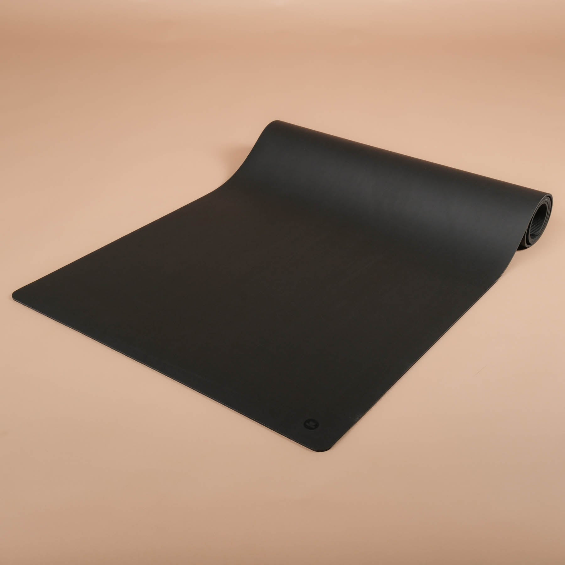 Tappetino da yoga SuperGrip molto antiscivolo in gomma naturale sostenibile di colore nero