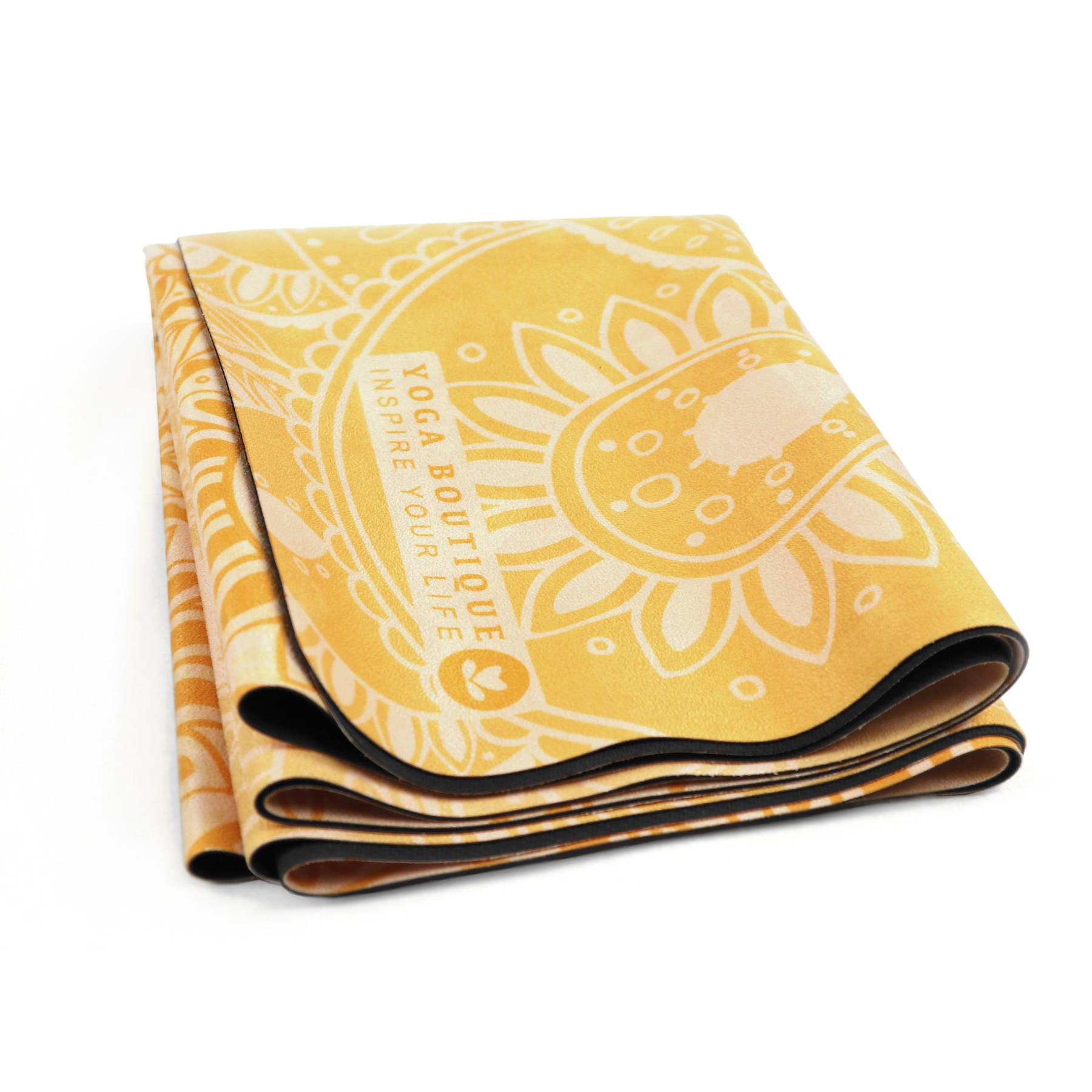 Tappetino da viaggio - Asciugamano da yoga Mandala giallo