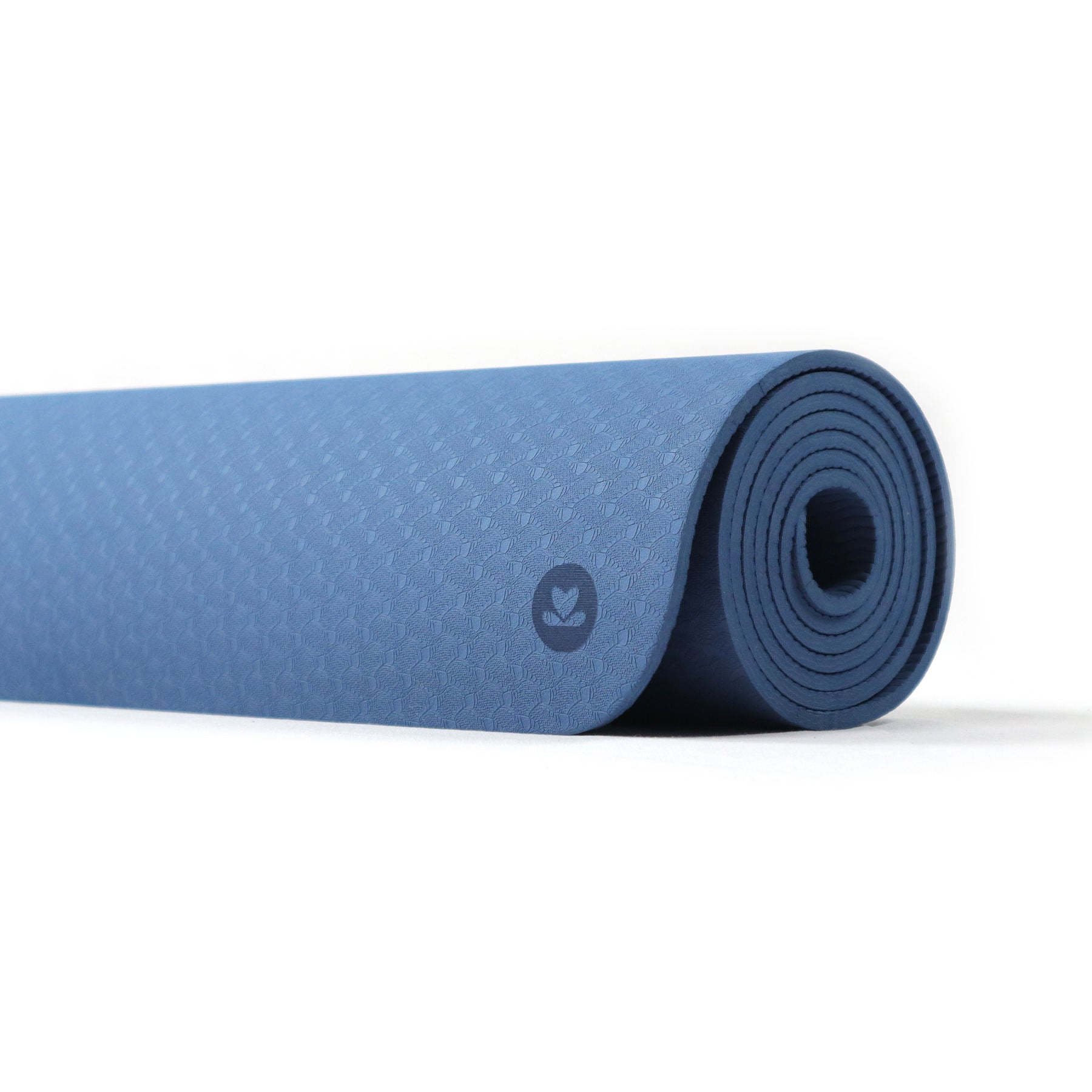 Tappetino da yoga in TPE blu navy, extra leggero, senza PVC, ecologico, spessore 6mm