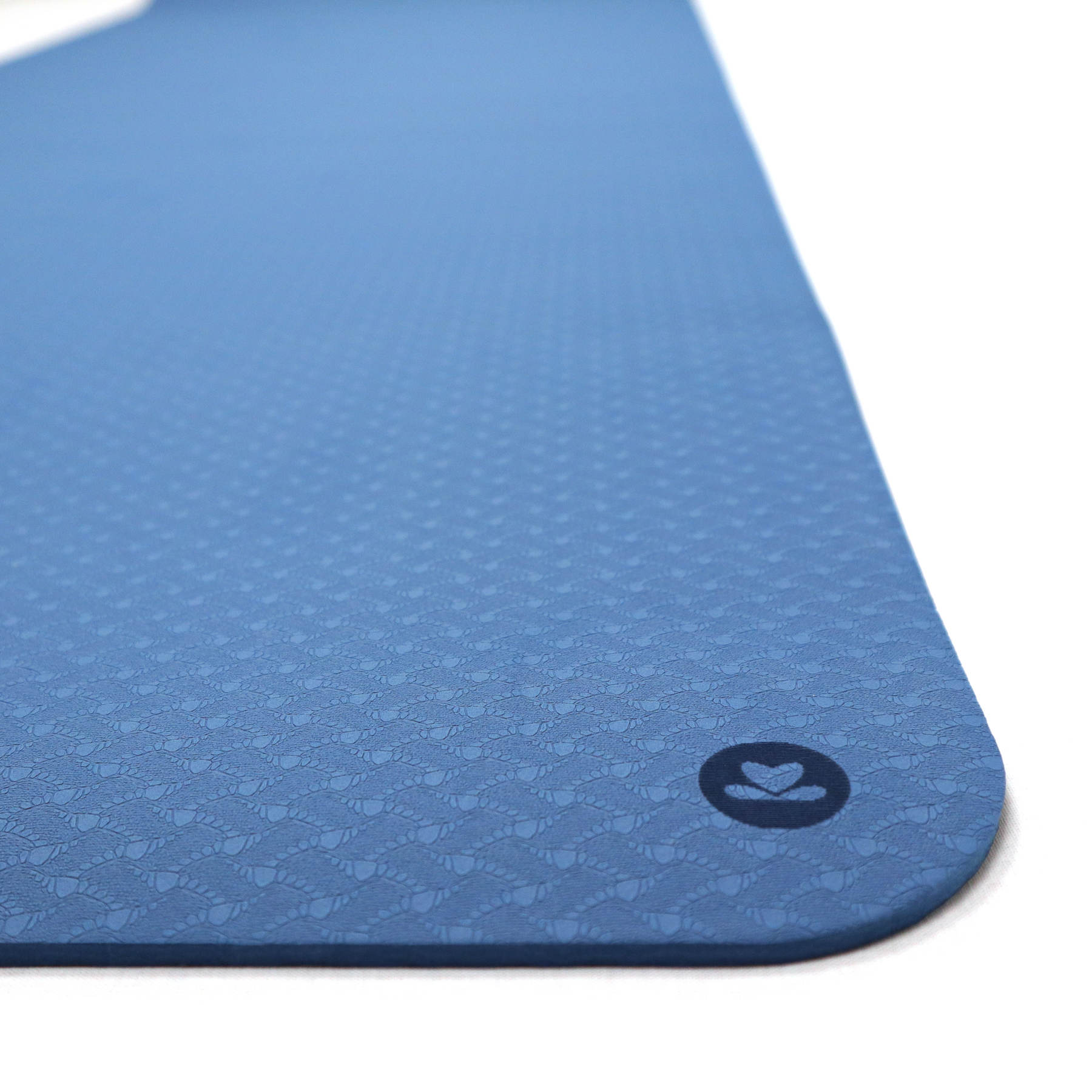 Tappetino da yoga in TPE blu navy, extra leggero, senza PVC, ecologico, spessore 6mm