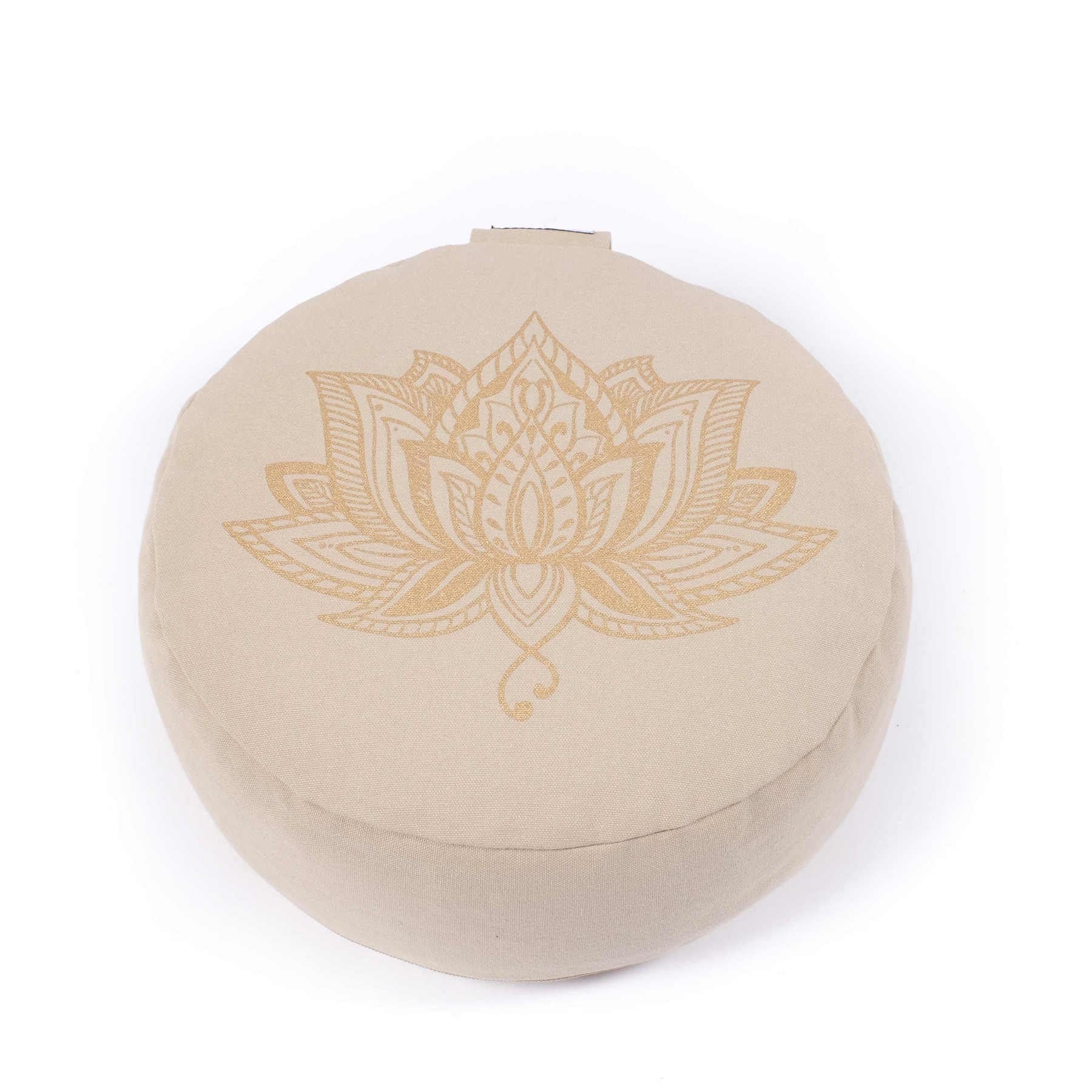 Cuscino da meditazione Lotus SMALL Sabbia di cotone organico