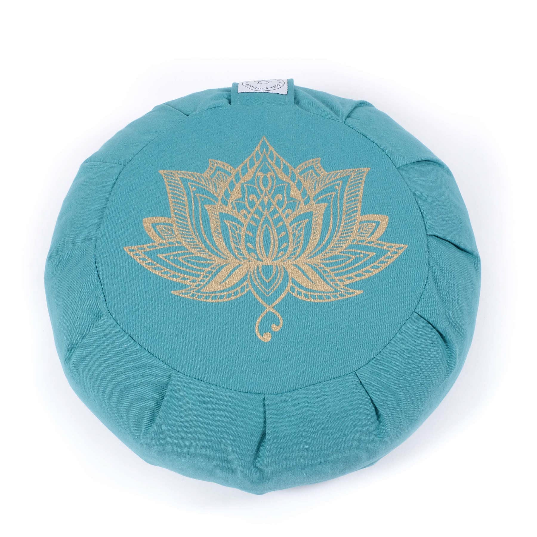 Cuscino da meditazione Zafu Lotus turchese