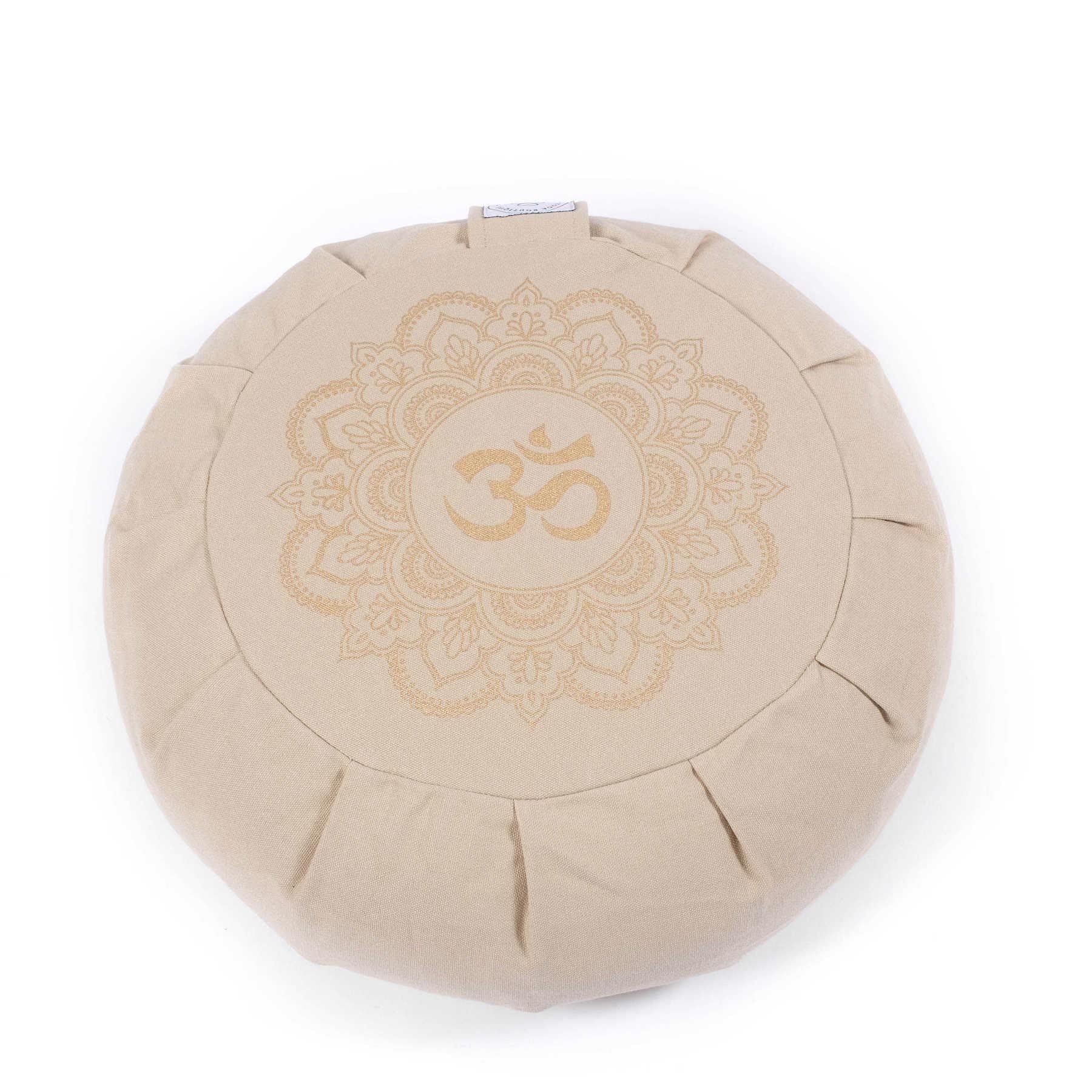 Cuscino da meditazione Zafu Mandala OM sabbia