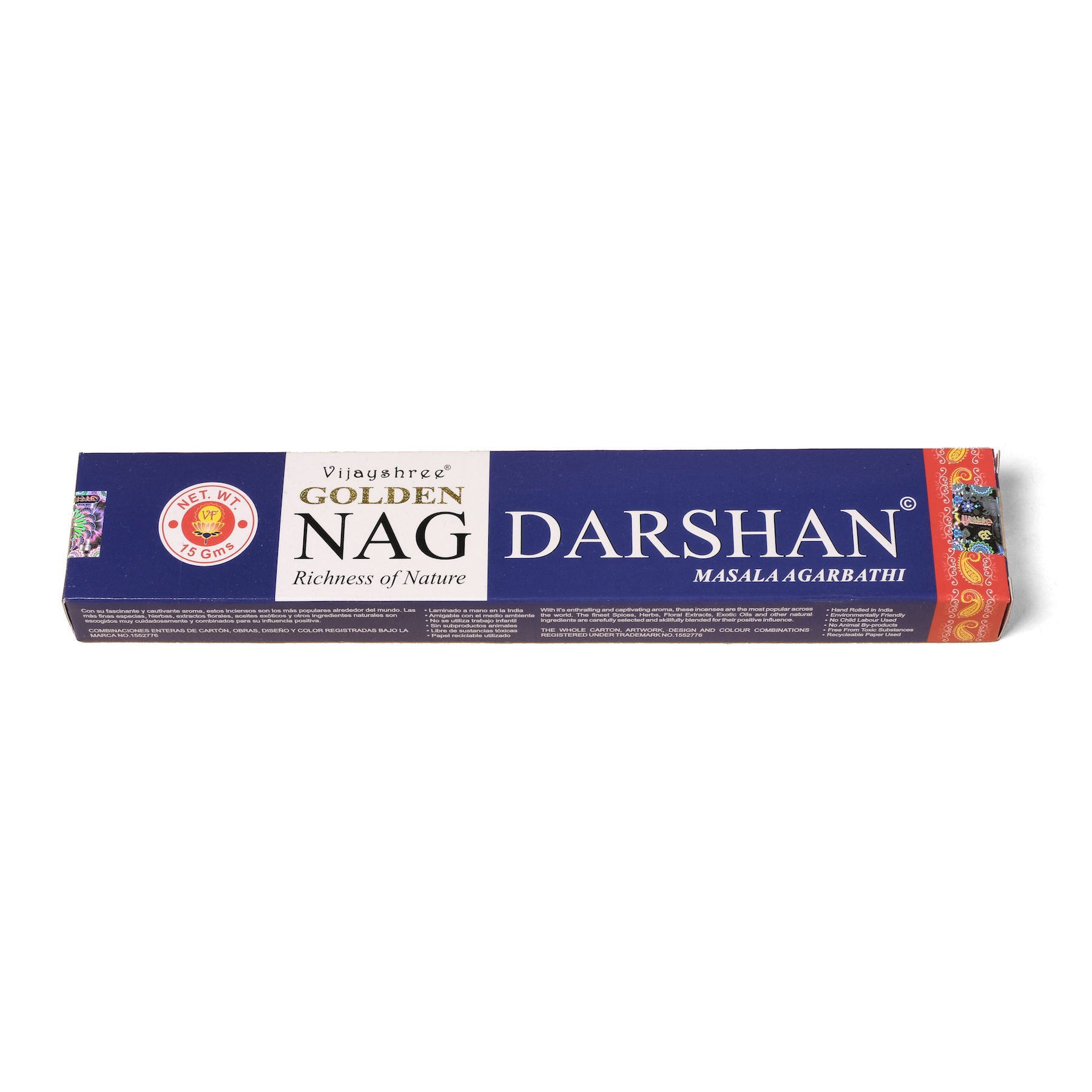 Bastoncini d'incenso Golden Nag Darshan