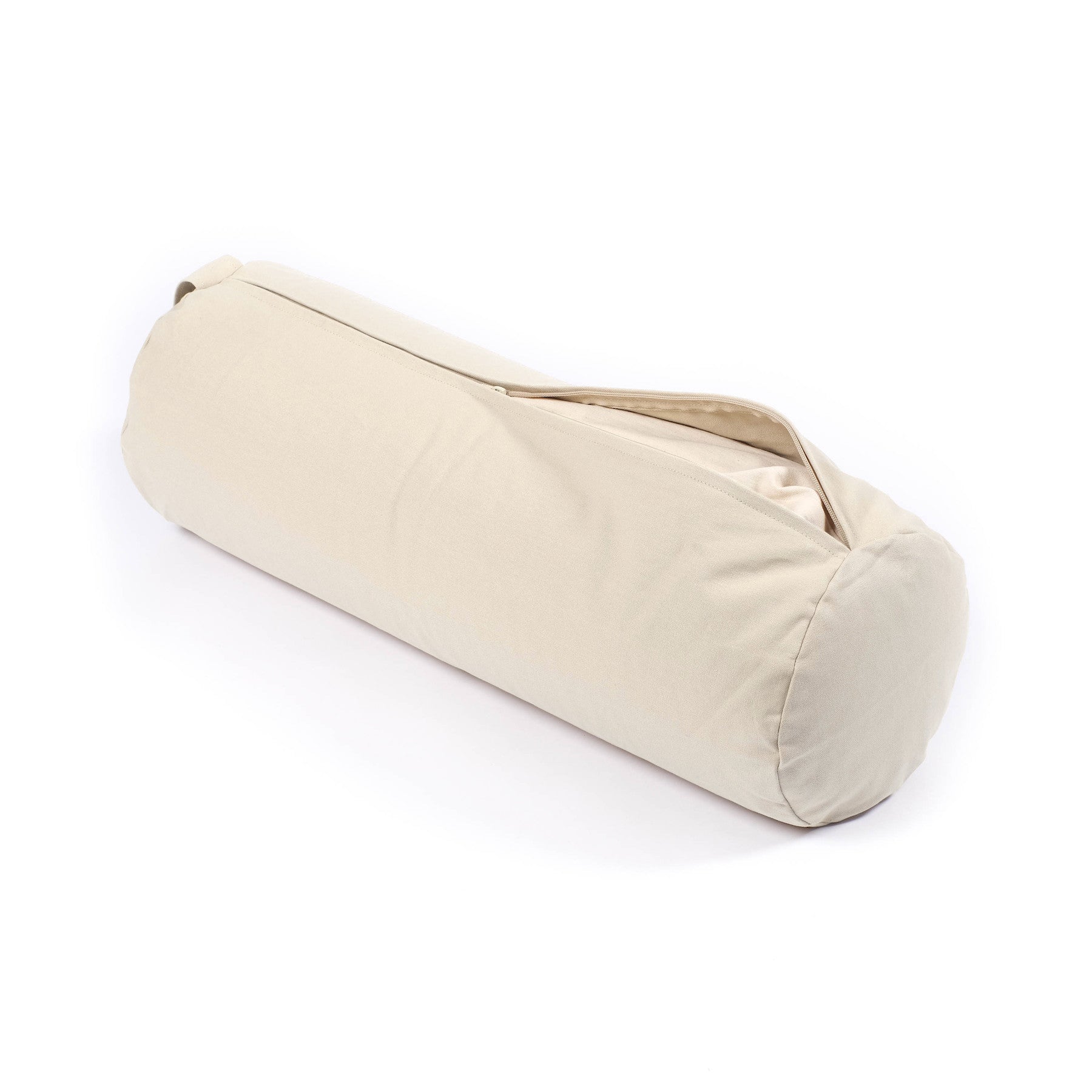 Cuscino yoga in cotone uni naturale bianco