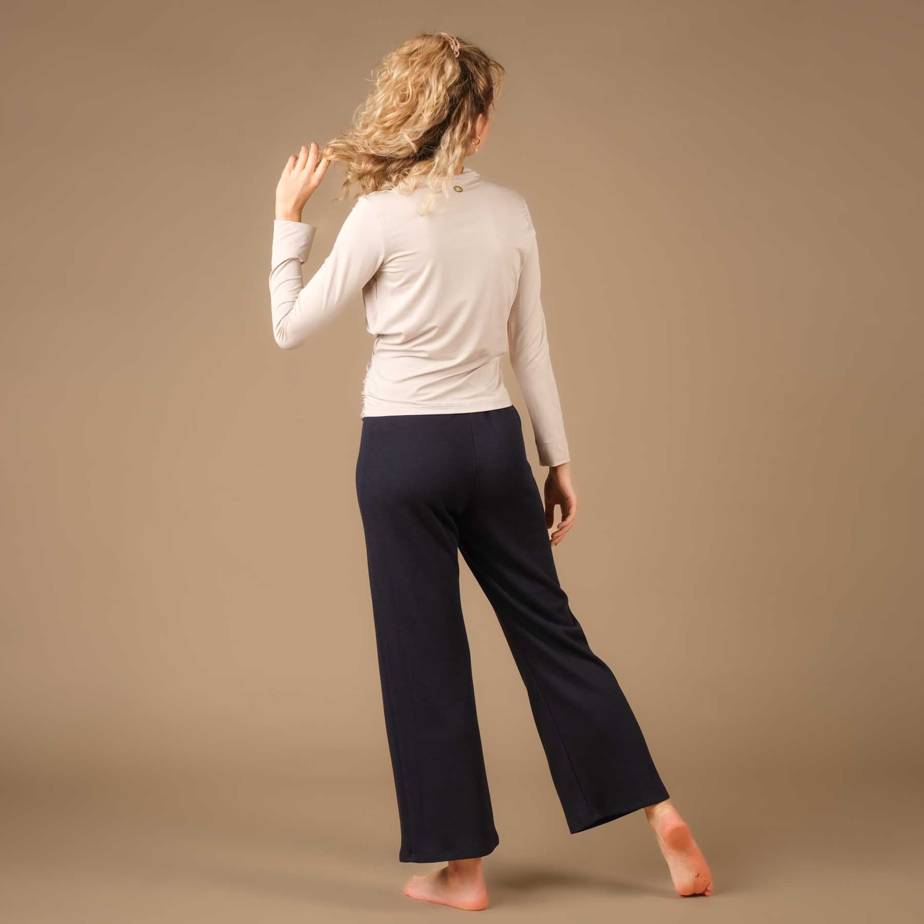 Pantaloni Yoga Culotte a gamba larga Cosy