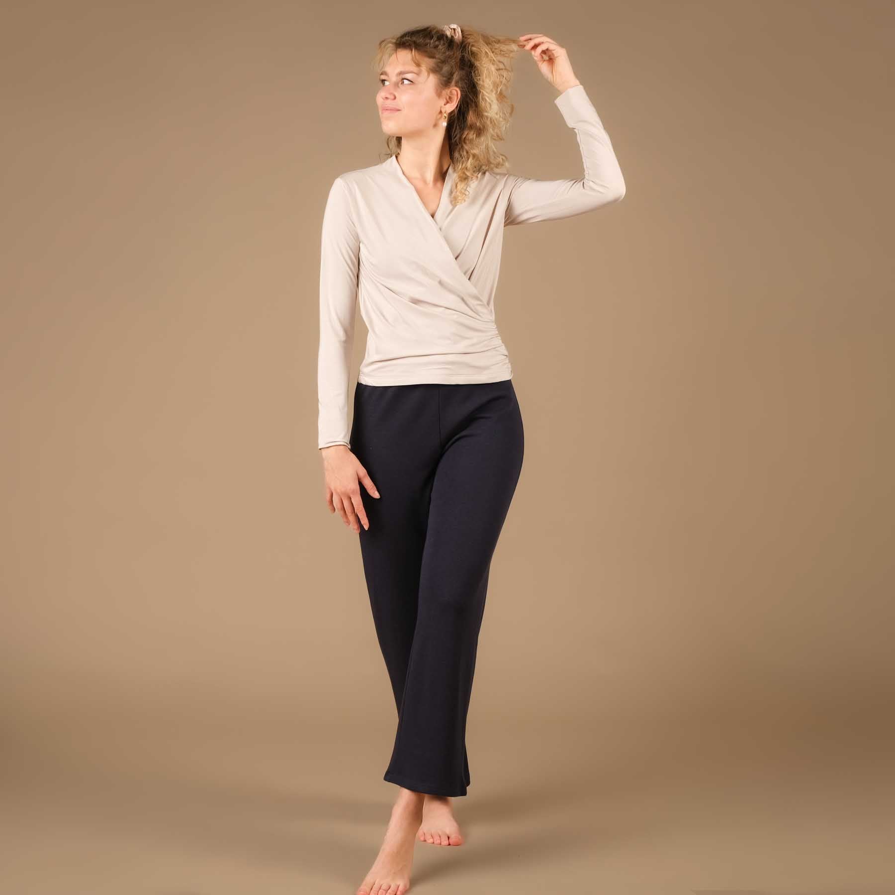 Pantaloni Yoga Culotte a gamba larga Cosy