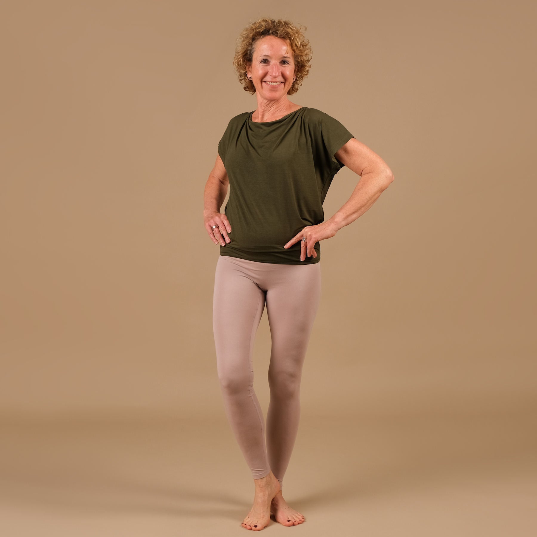 Leggings da yoga Comfy mocca, morbidissimi, sostenibili, made in Switzerland