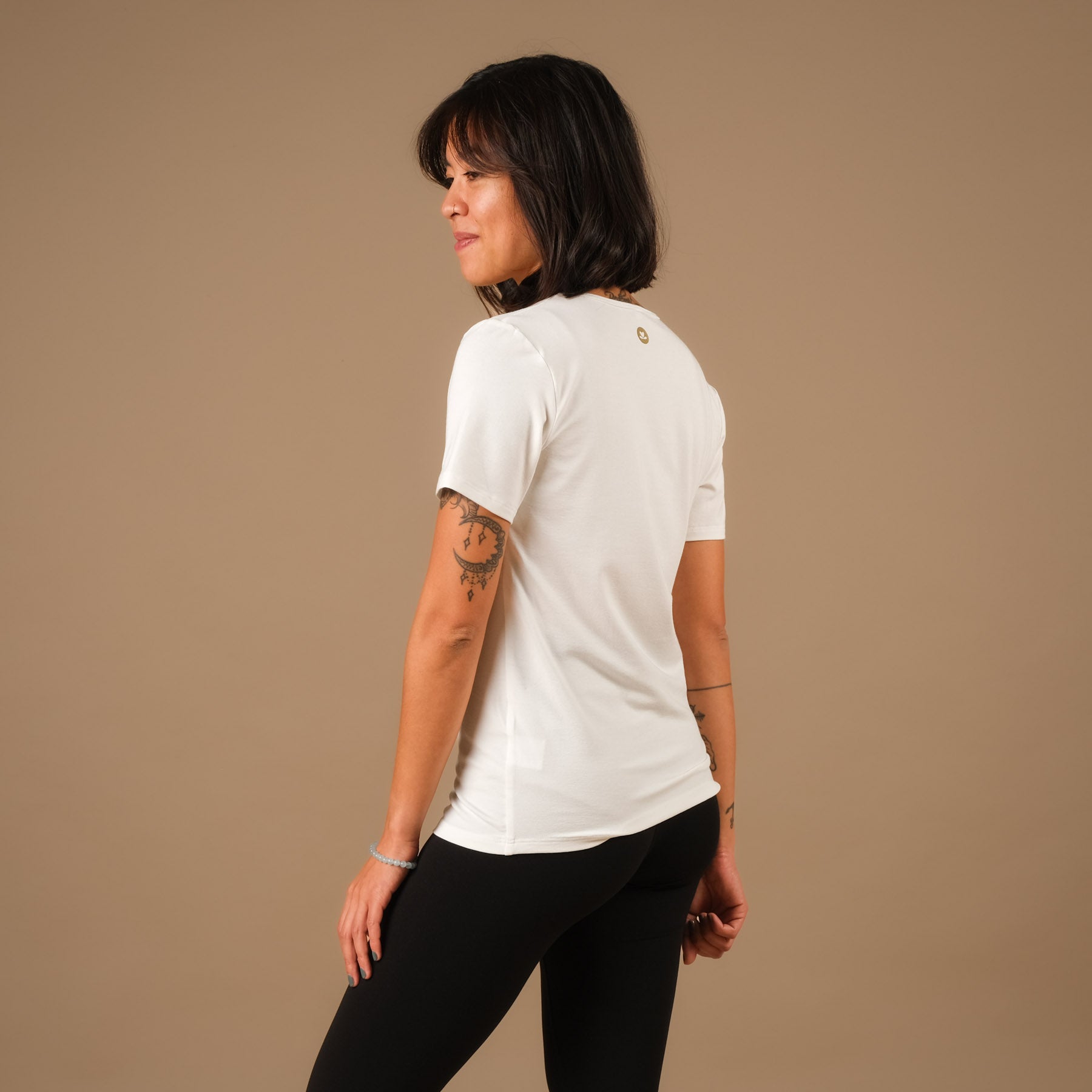 Camicia Yoga Classy a maniche corte bianca
