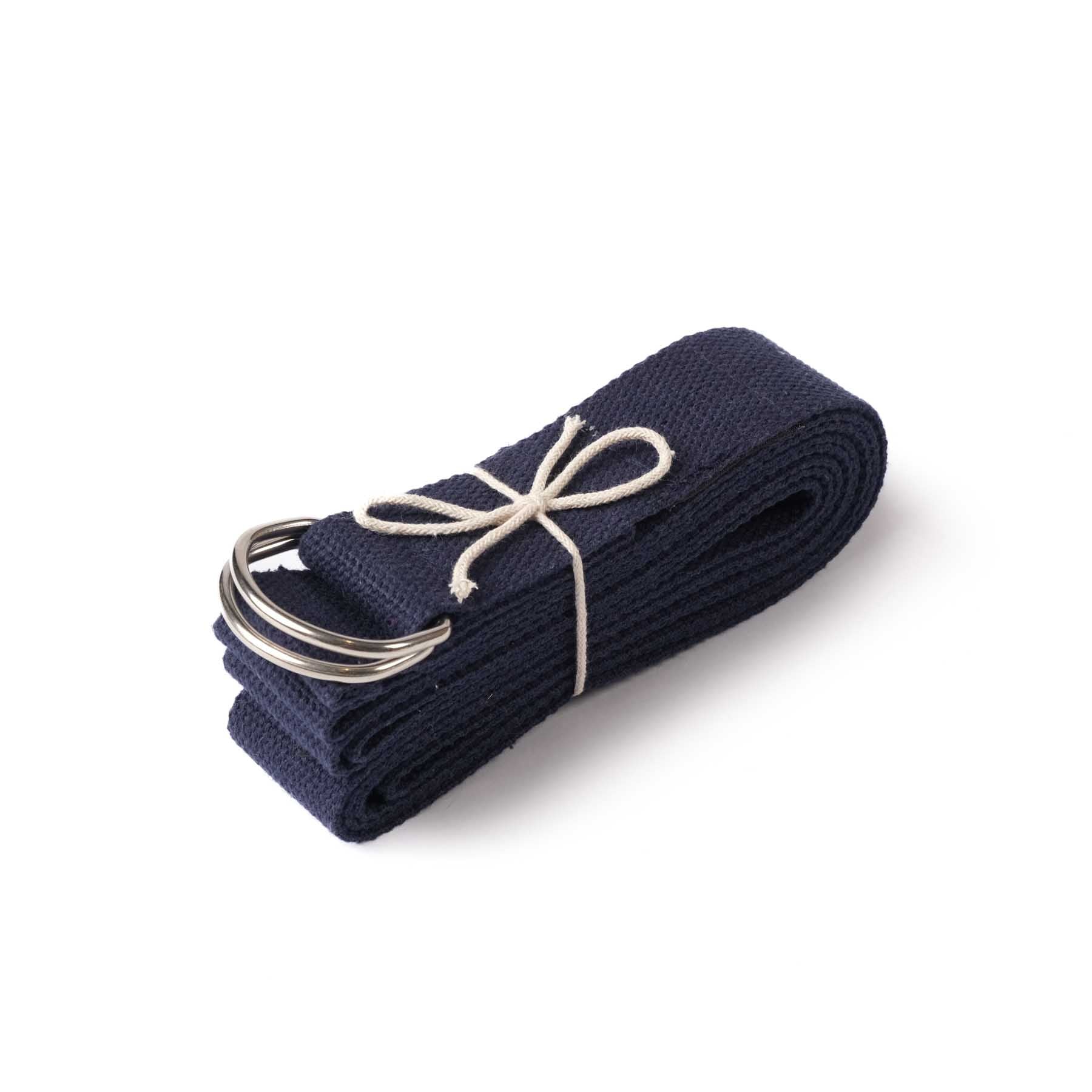 Cintura yoga in cotone blu navy