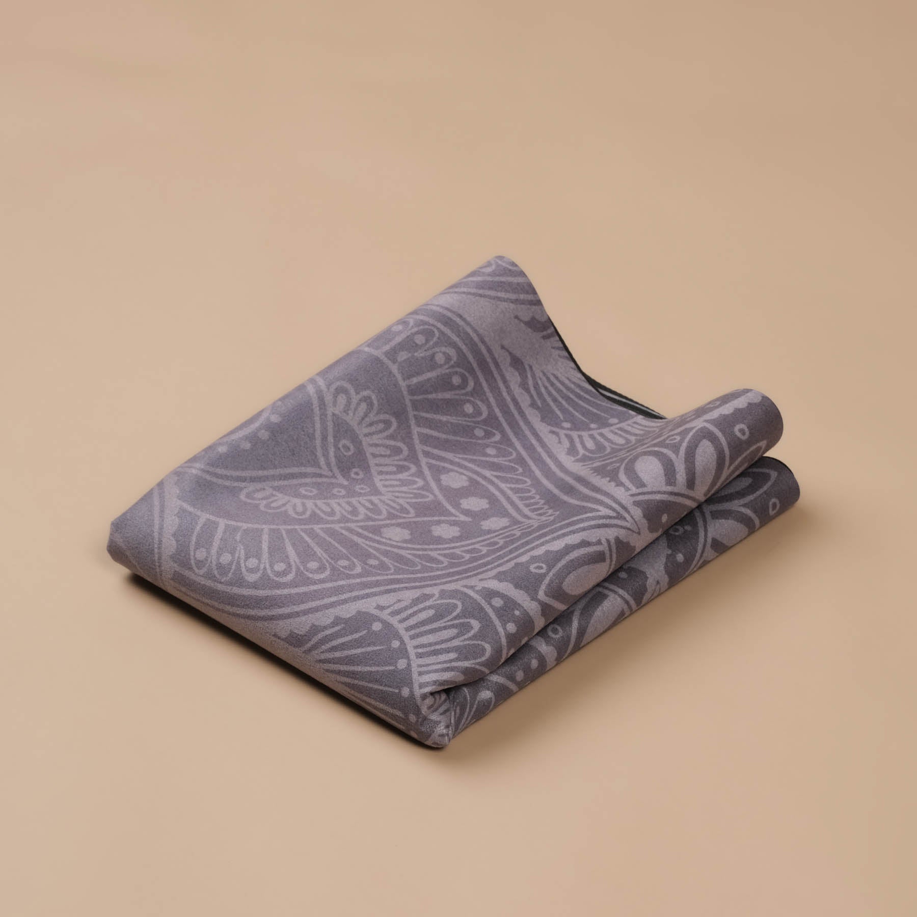 Tappetino da viaggio - Asciugamano da yoga Mandala nero