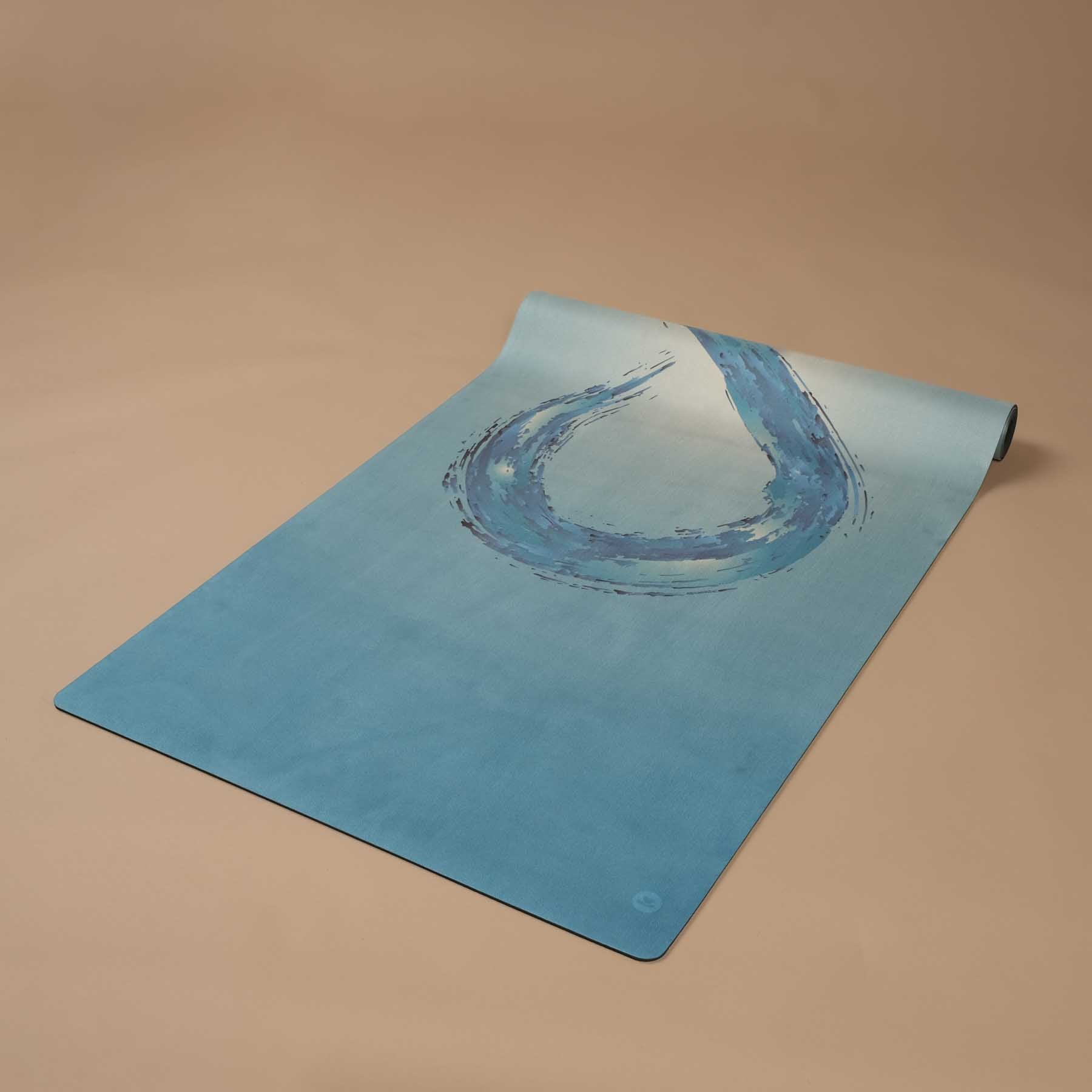 Tappetino yoga Velours Infinity in gomma naturale con superficie in microfibra morbida e vellutata